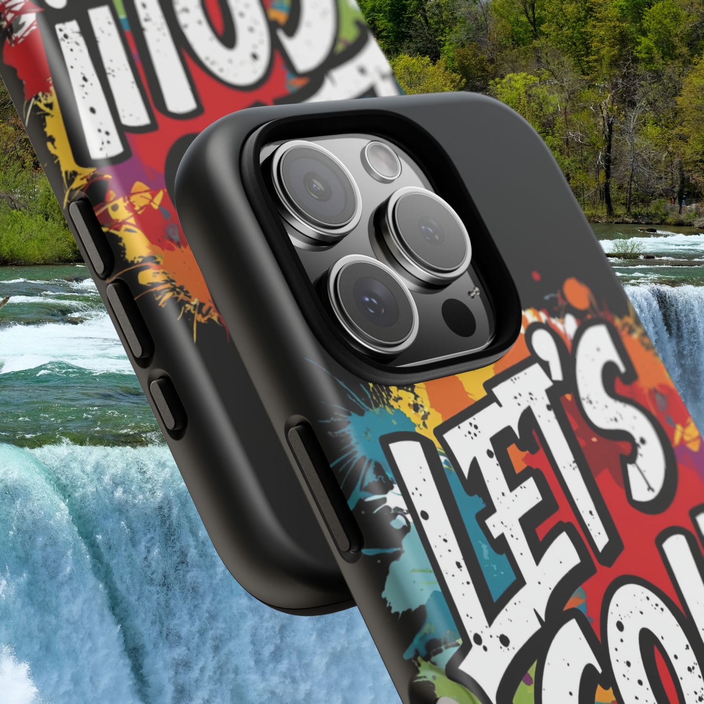 π₯Phone Case π₯ Colorful π₯ Let's Go! π₯ Tough Phone Case π₯ Vibrant Design π₯ iPhones 15 & 16 π₯ Birthday Gift π₯
