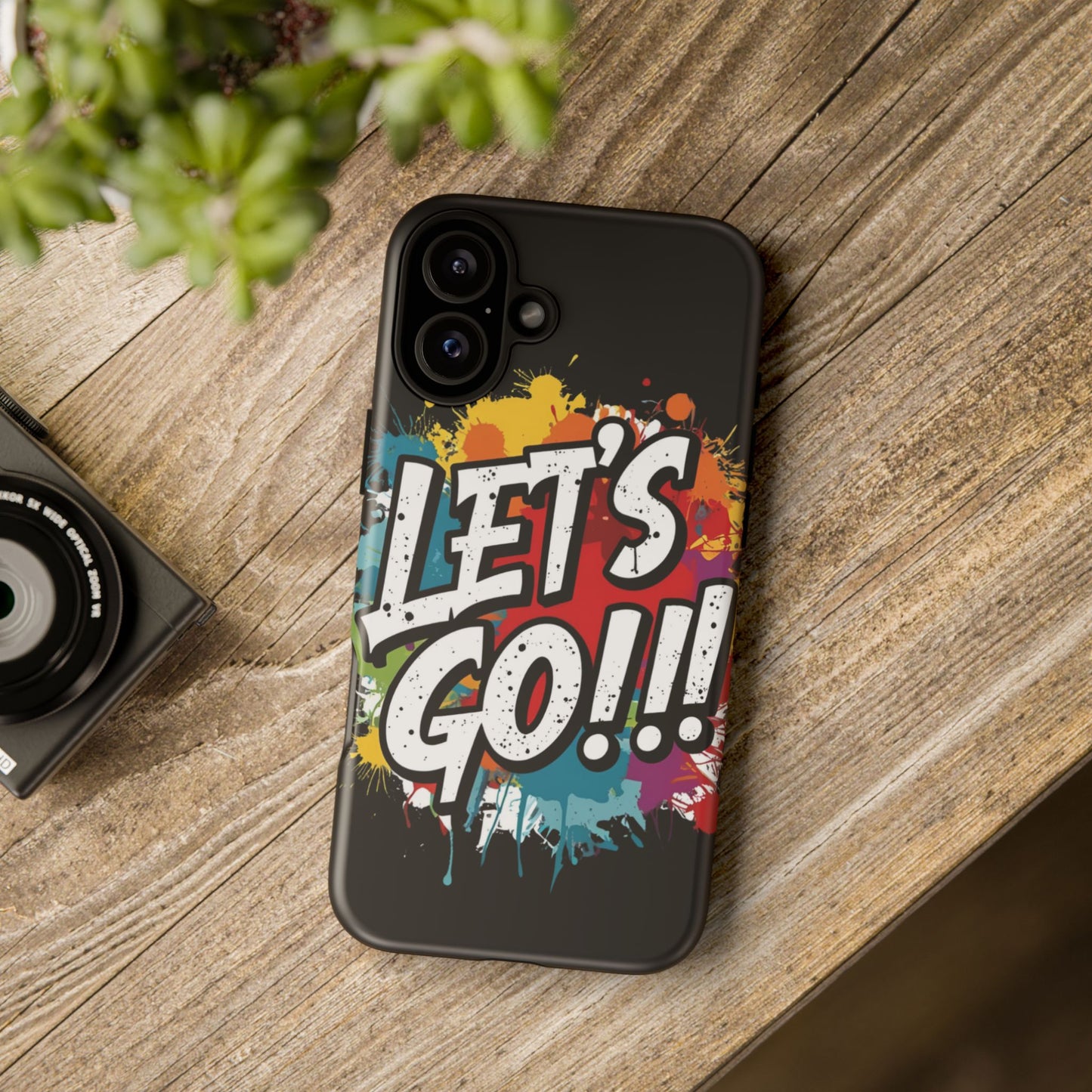 π₯Phone Case π₯ Colorful π₯ Let's Go! π₯ Tough Phone Case π₯ Vibrant Design π₯ iPhones 15 & 16 π₯ Birthday Gift π₯