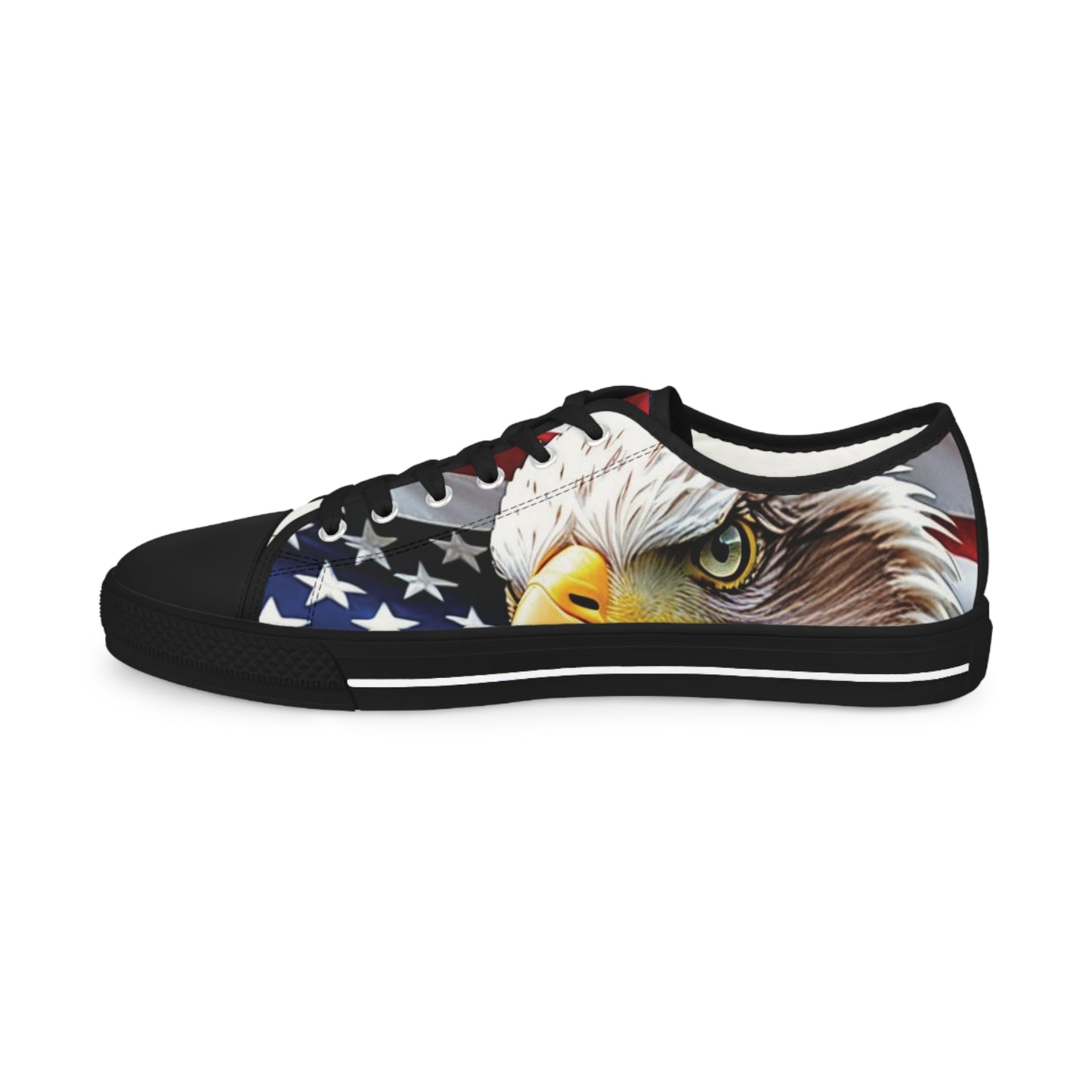 Unisex Sneakers - USA American Flag Patriotic Bald Eagle Design