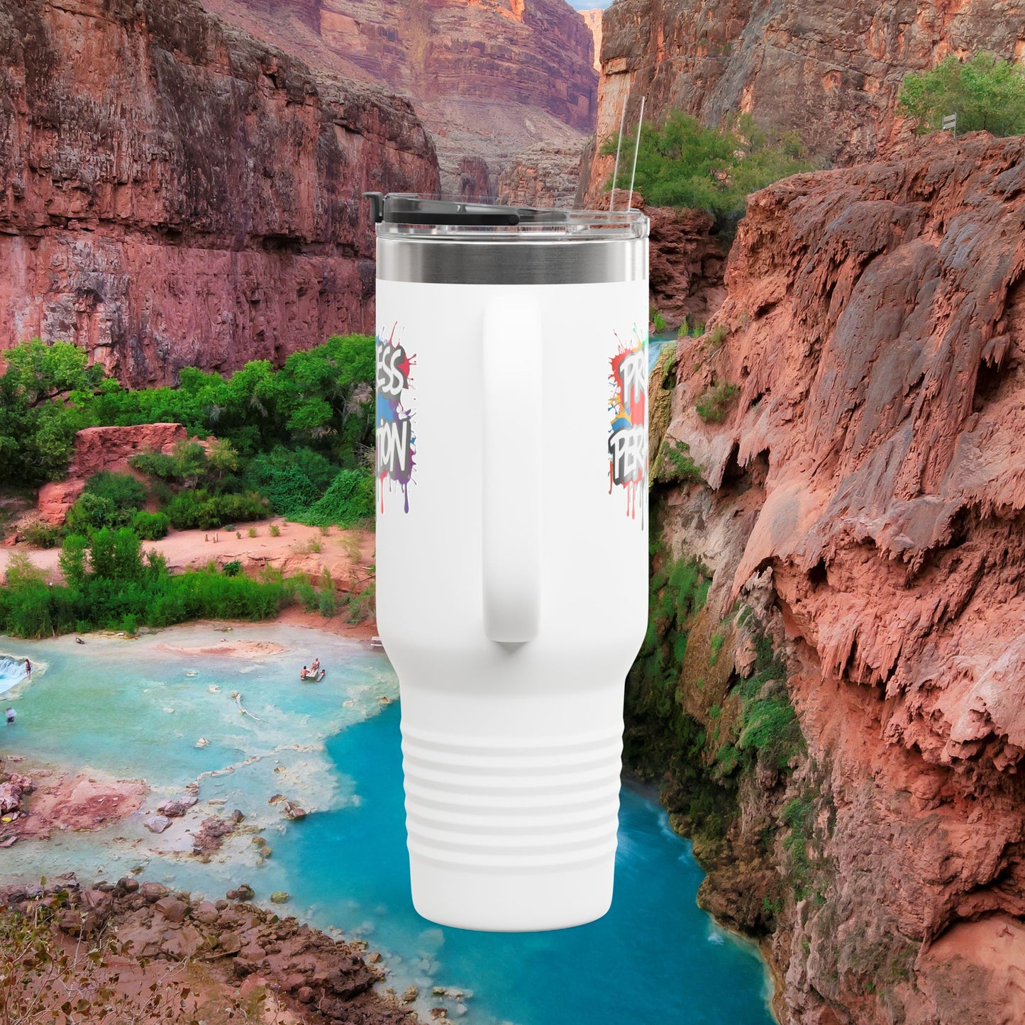 💥Inspirational 💥 Vibrant 💥 Durable 💥 Stainless Steel 💥 Insulated 💥 Travel Mug-Tumbler 💥 40oz 💥 Leak-Proof Lid 💥 8 Different Colors To Choose From 💥 Motivation On The Move 💥