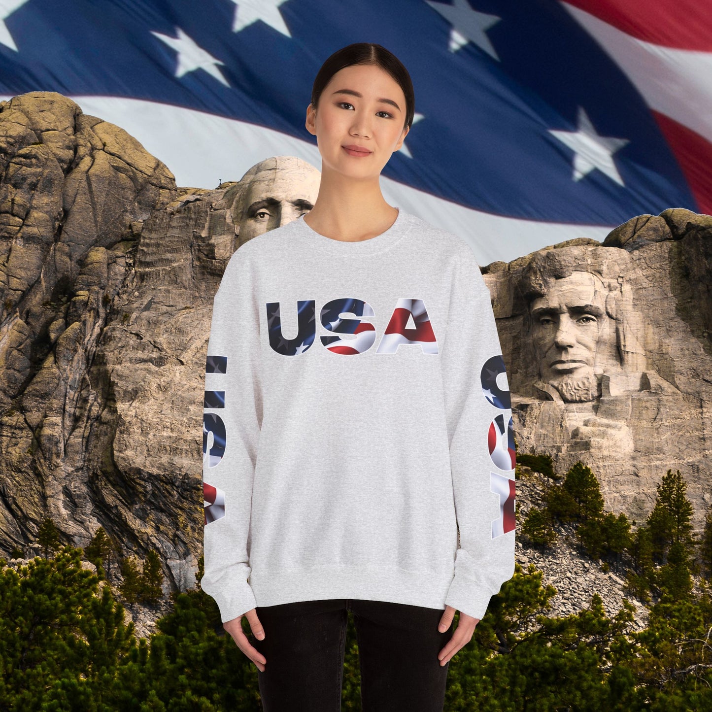 ๐บ๐ธ Patriotic ๐บ๐ธ USA ๐บ๐ธ Crewneck ๐บ๐ธ Sweatshirt ๐บ๐ธ Unisex ๐บ๐ธ Heavy Blend ๐บ๐ธ Sizes US S-5XL ๐บ๐ธ