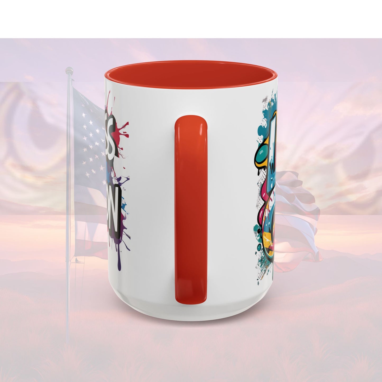Vibrant Ceramic Mug Inspirational Let's Go! Graffiti Mug Coffee Mug Progress Not Perfection Sizes 11oz & 15oz Birthday Gift Graduation Gift 8 Different Color Options
