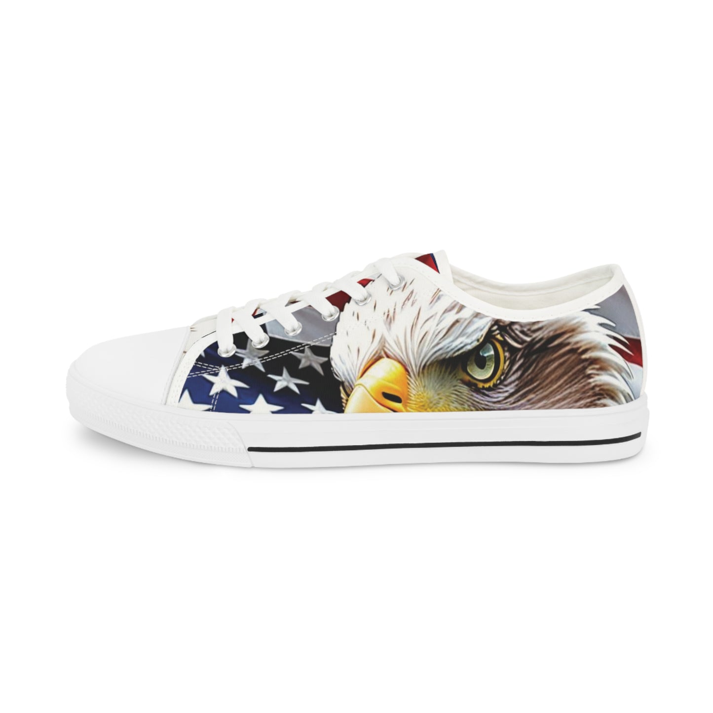Unisex Sneakers - USA American Flag Patriotic Bald Eagle Design