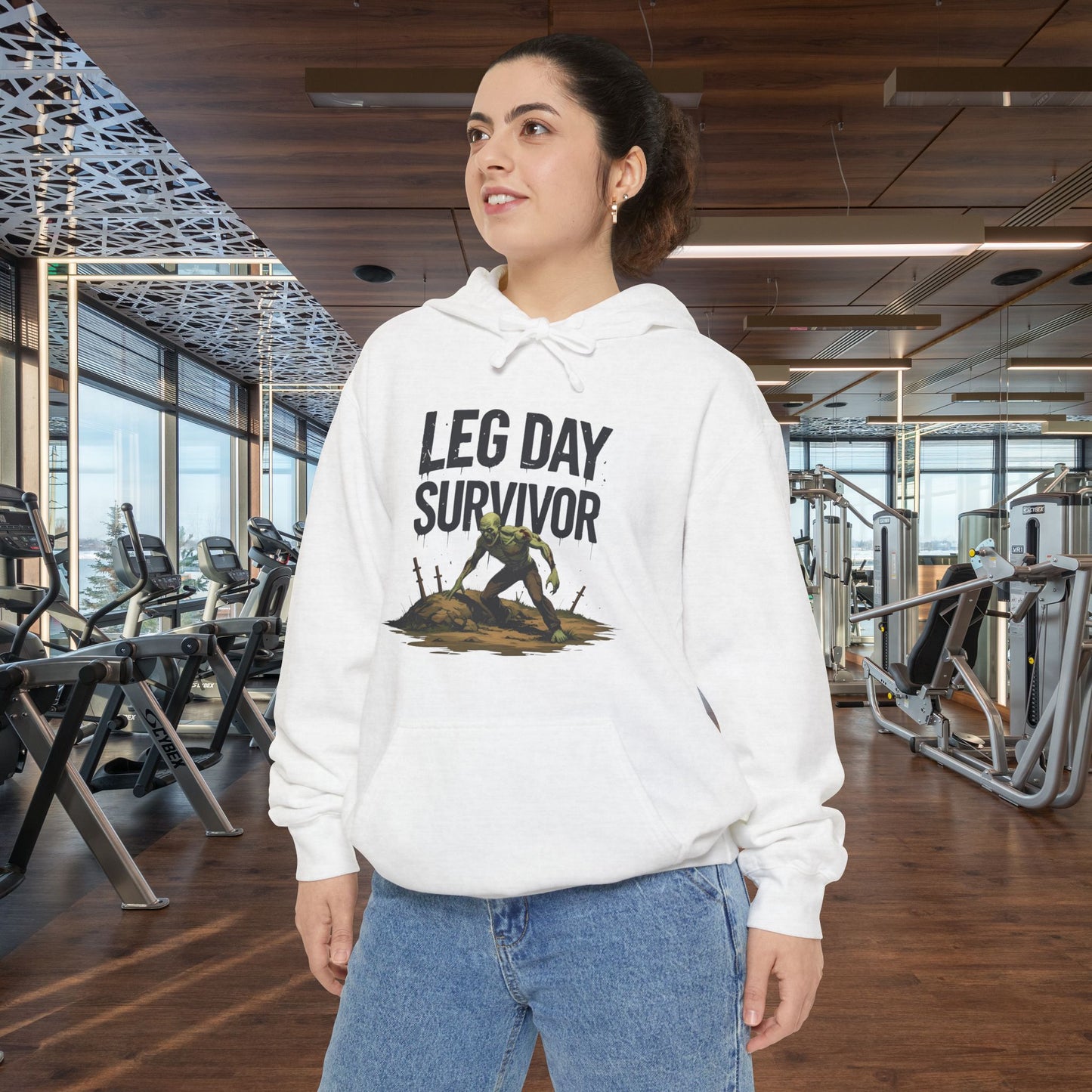 Leg Day Survivor Hoodie, Unisex Fitness Apparel, Gym Lover Gift, Workout Hoodie, Funny T-Shirt Alternative