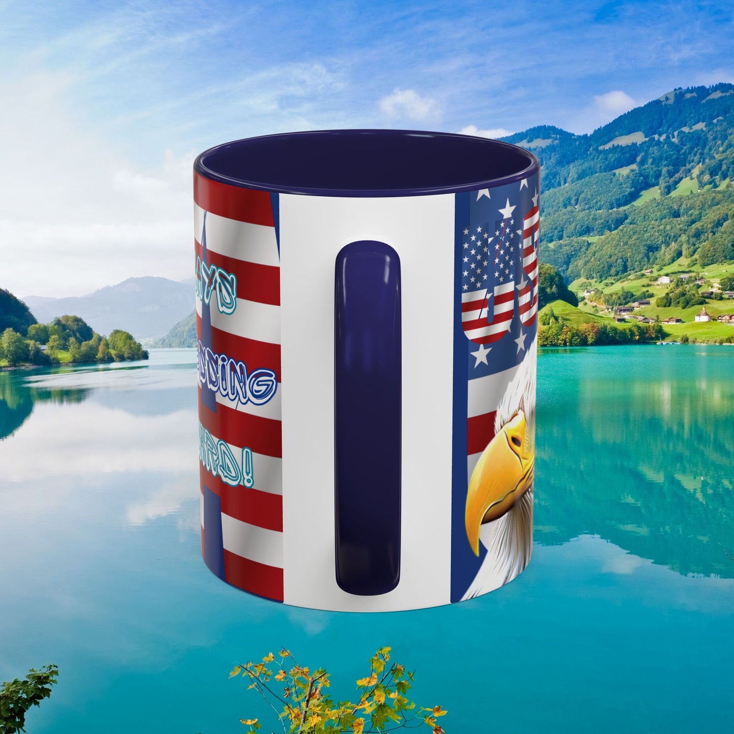 πΊπΈ Eye-Catching πΊπΈ Patriotic πΊπΈ Bald Eagle πΊπΈ Red White & Blue πΊπΈ USA πΊπΈ Accent Coffee Mug πΊπΈπΊπΈ 11oz & πΊπΈ 15oz πΊπΈ Sizes πΊπΈ 8 Color Options πΊπΈ Red πΊπΈ Black πΊπΈ Light Blue πΊπΈ Yellow πΊπΈ Orange πΊπΈ Navy πΊπΈ Pink πΊπΈ Purple