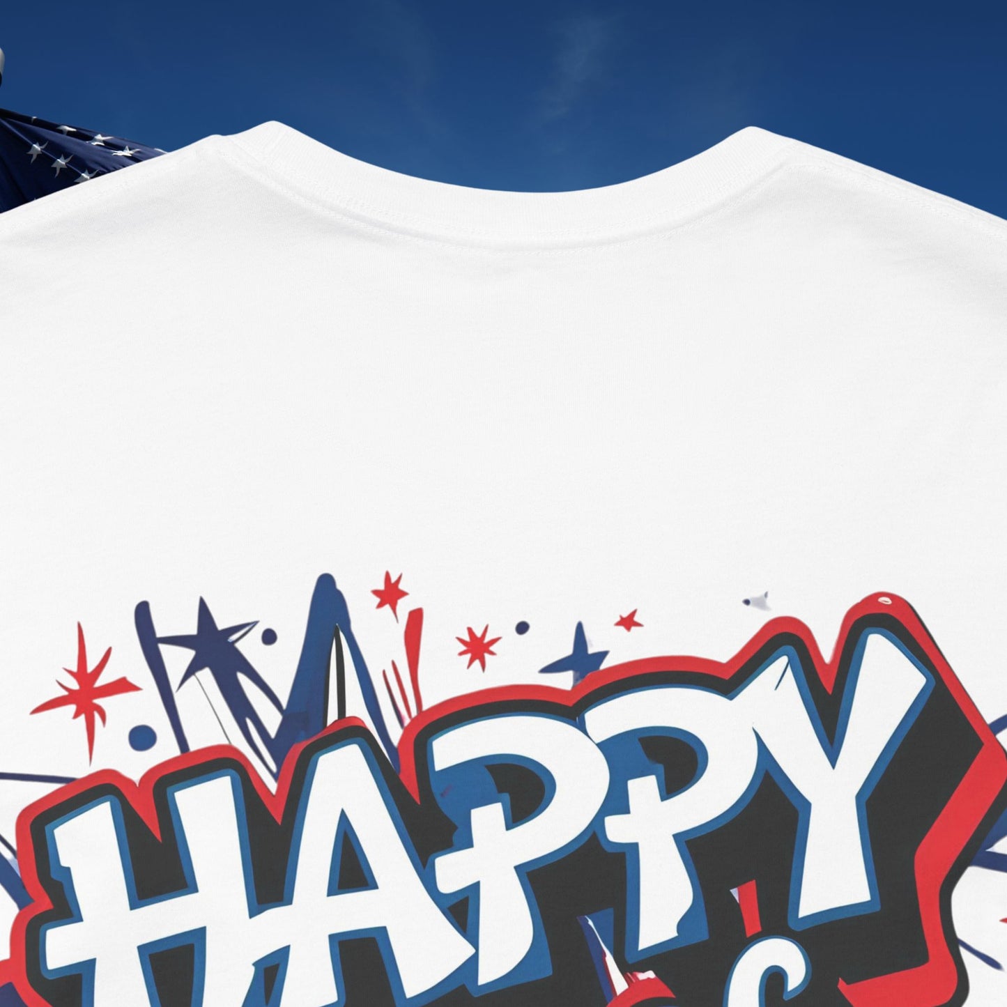 Happy 4th Of July Unisex Jersey Short Sleeve Tee, Independence Day T-Shirt, Patriotic Shirt, Red White Blue Tee, USA Celebration Top