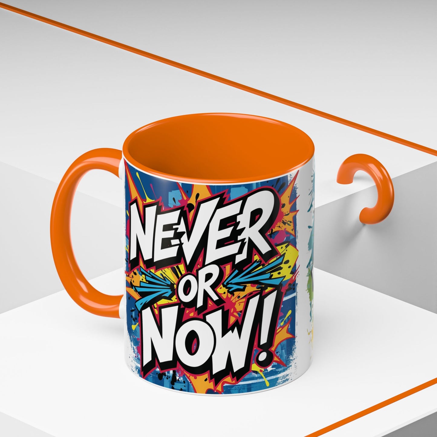 💥Vibrant 💥 Motivational 💥 Ceramic 💥 Coffee Mug 💥 Let's Go! 💥 Never or Now💥 Sizes 11oz 15oz💥 8 Different Colors To Choose From💥