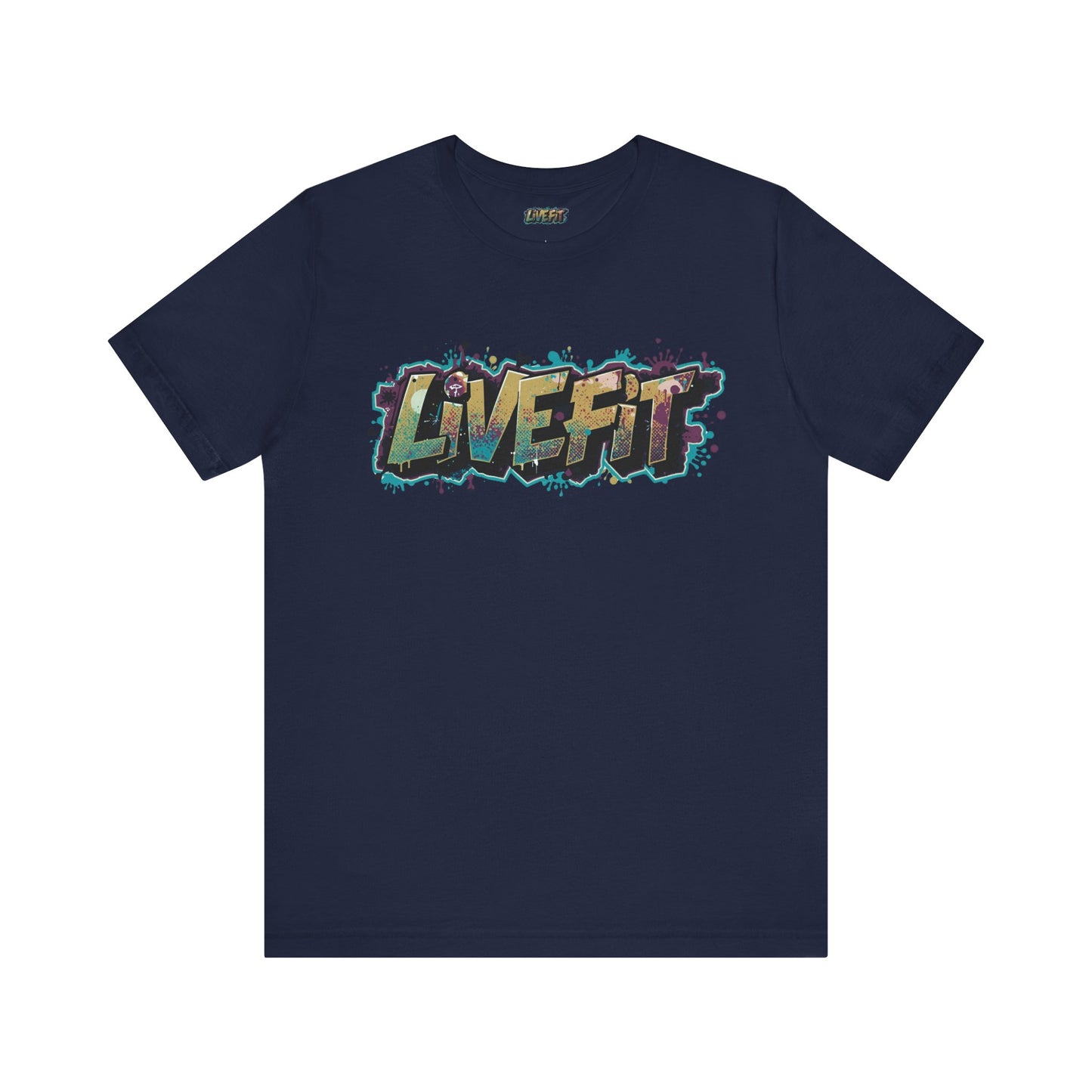 LIVE FIT Graphic Fitness Tee - Motivational Workout Apparel