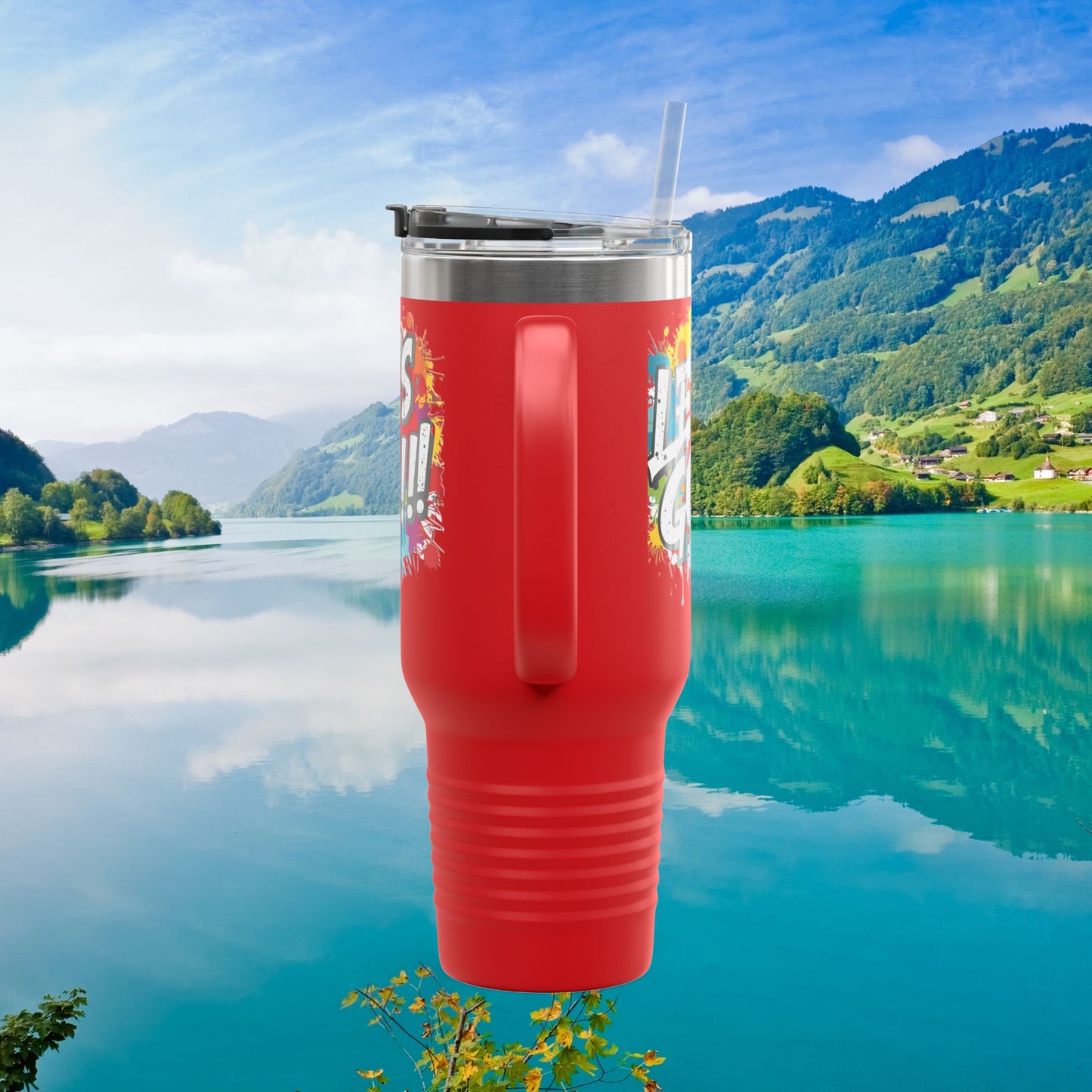 π₯ Vibrant π₯ Stylish π₯ Motivational π₯ Insulated π₯ Stainless Steel π₯ Travel Mug 40oz π₯ Let's Do This! π₯ Inspiring Print π₯ Hot or Cold π₯ Birthday Gift π₯ Holiday Gift π₯Graduation Gift π₯ Dishwasher Safe Top Rack π₯