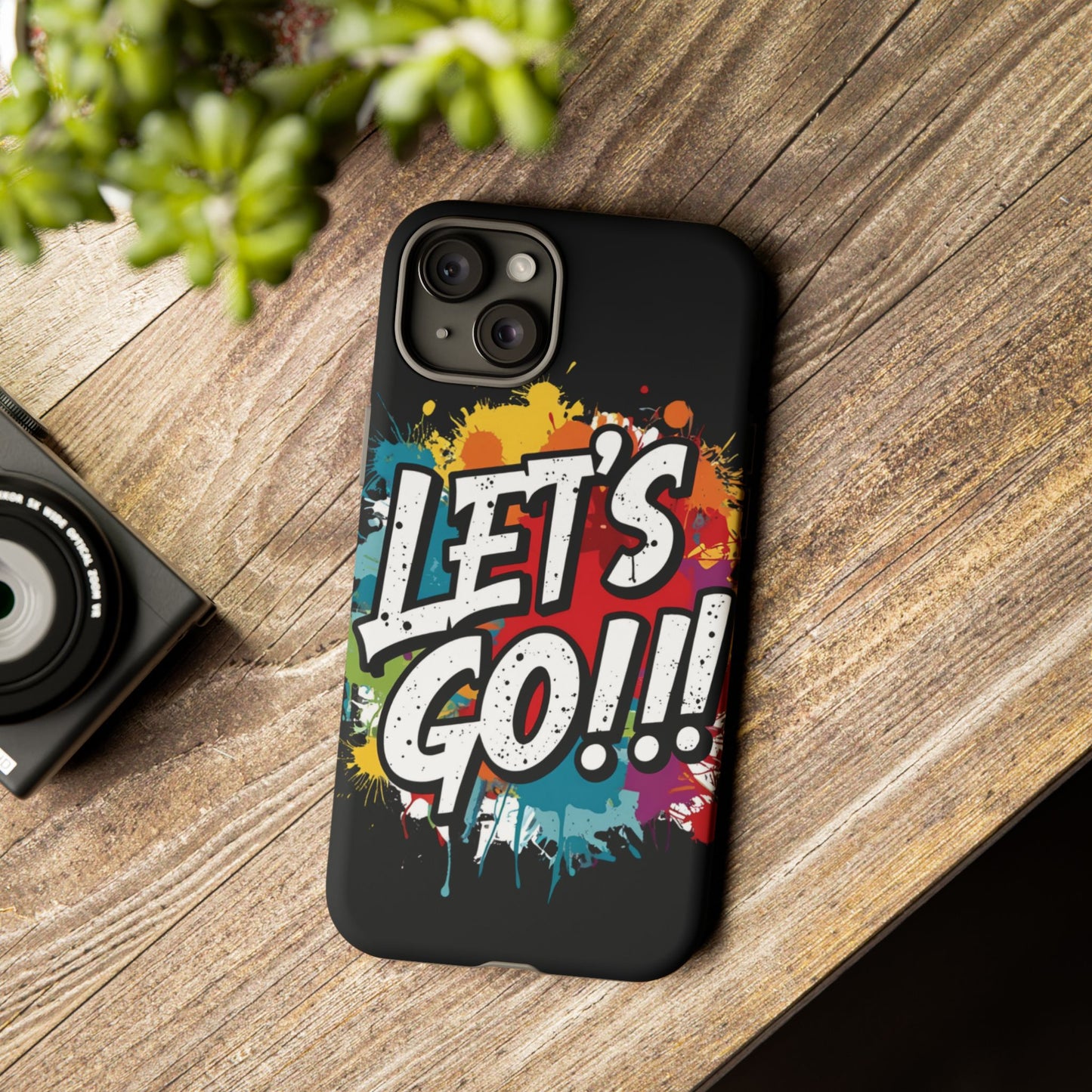 π₯Phone Case π₯ Colorful π₯ Let's Go! π₯ Tough Phone Case π₯ Vibrant Design π₯ iPhones 15 & 16 π₯ Birthday Gift π₯