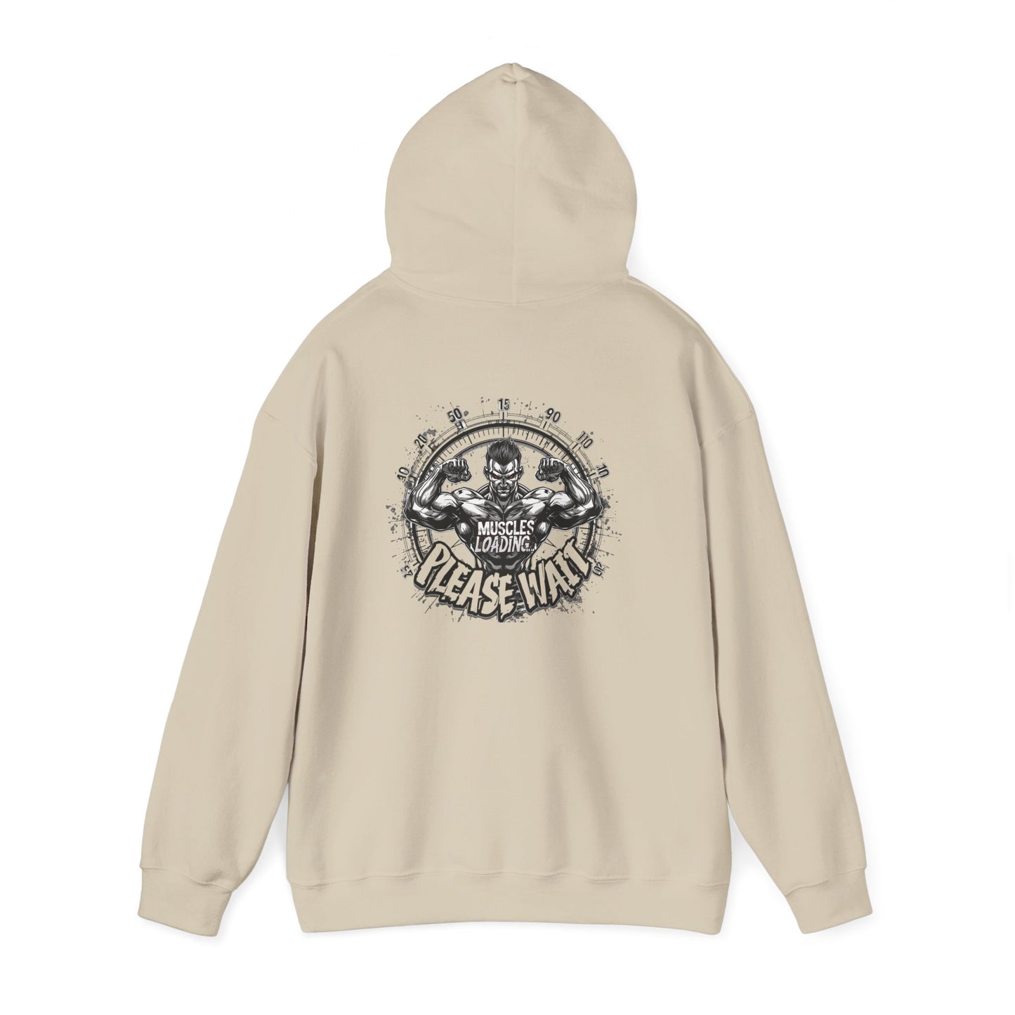 Unisex - Muscles Loading…Please Wait - Heavy Blend™ Hooded Sweatshirt - Motivational Fitness Hoodie - Workout Sweatshirt - Gym Apparel - Inspirational Gift - Holiday Gift