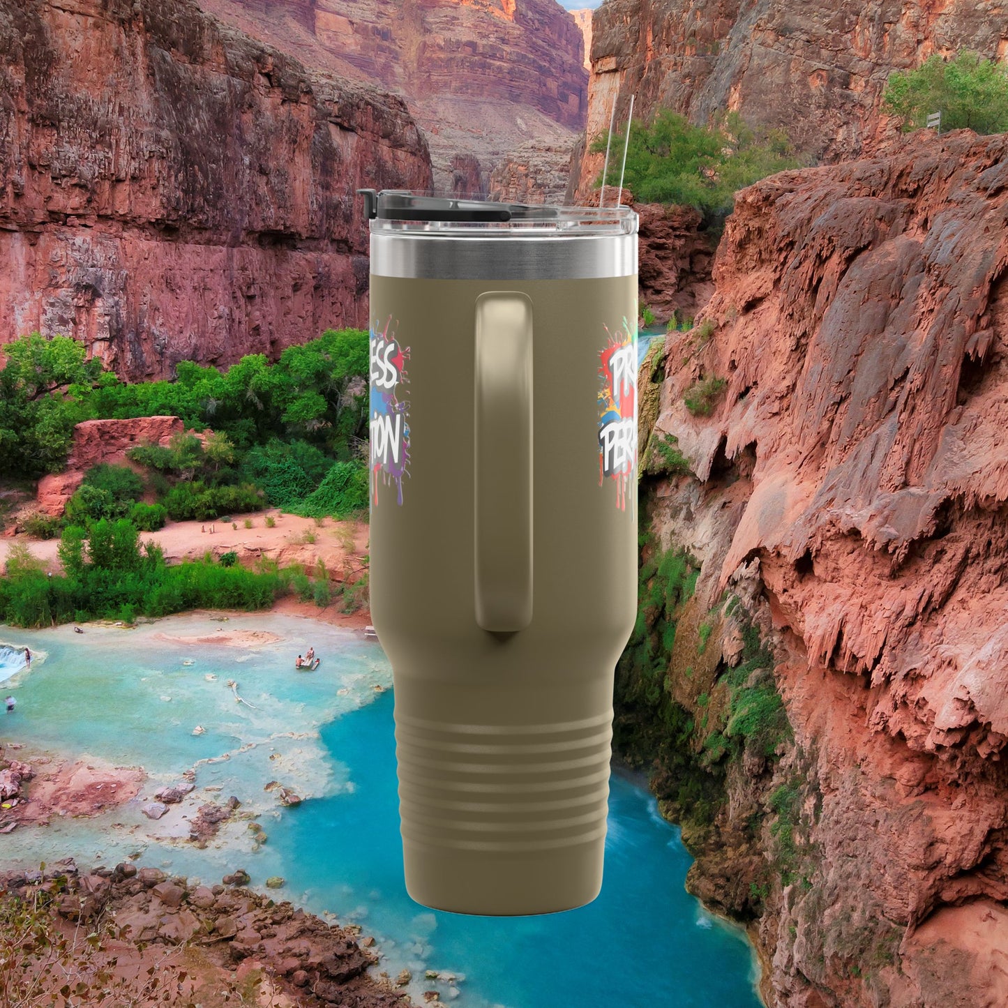 💥Inspirational 💥 Vibrant 💥 Durable 💥 Stainless Steel 💥 Insulated 💥 Travel Mug-Tumbler 💥 40oz 💥 Leak-Proof Lid 💥 8 Different Colors To Choose From 💥 Motivation On The Move 💥