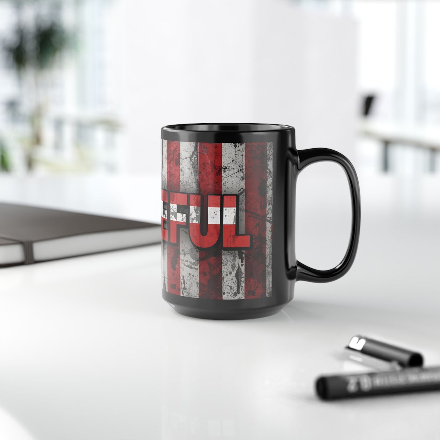 Patriotic Grateful Mug - 11oz & 15oz, Perfect Gift for Veterans, Independence Day Decor, Coffee Lovers, Home & Office