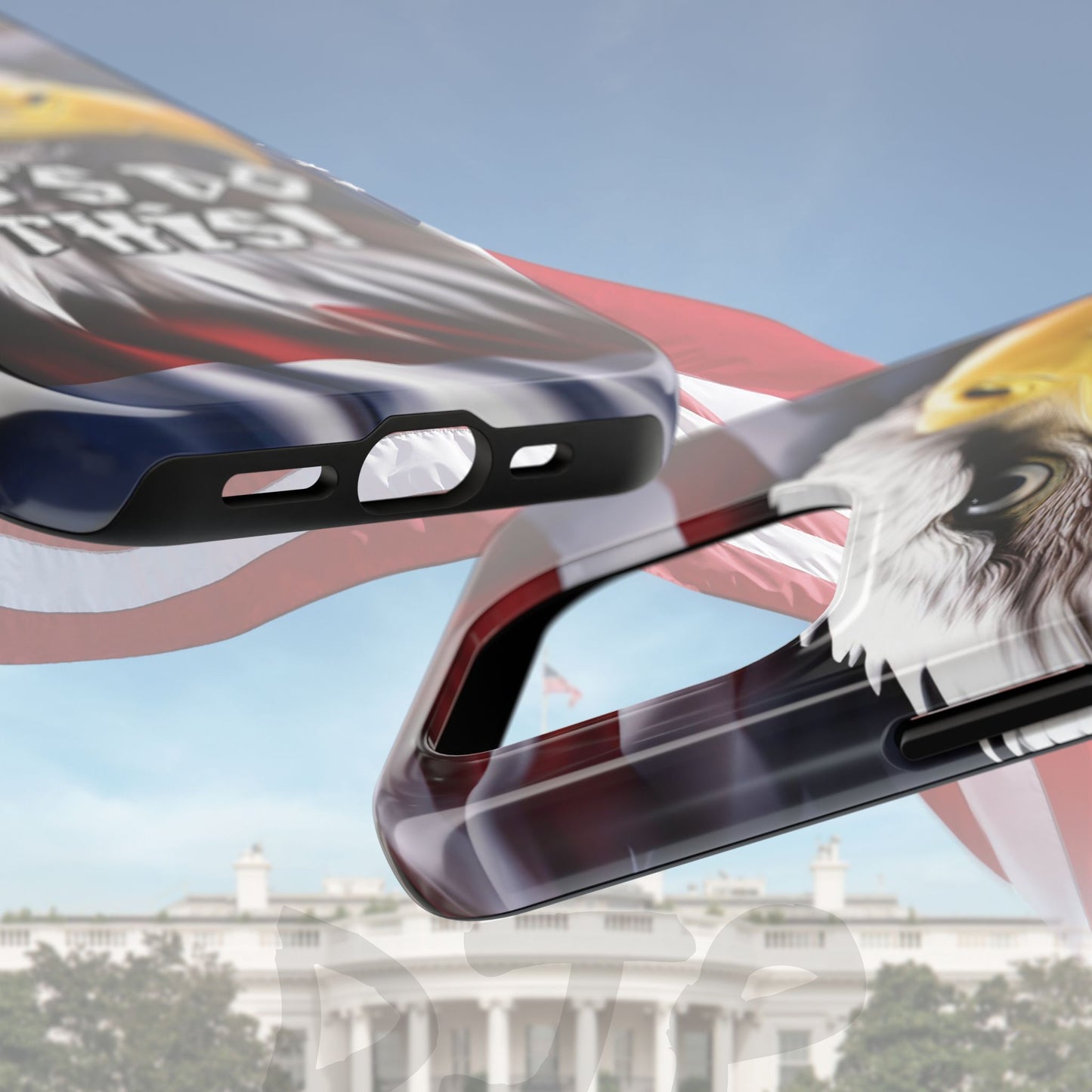 π₯ Motivational π₯ Tough Phone Case π₯ Let's Do This! π₯ Red White & Blue π₯ Bald Eagle Design π₯