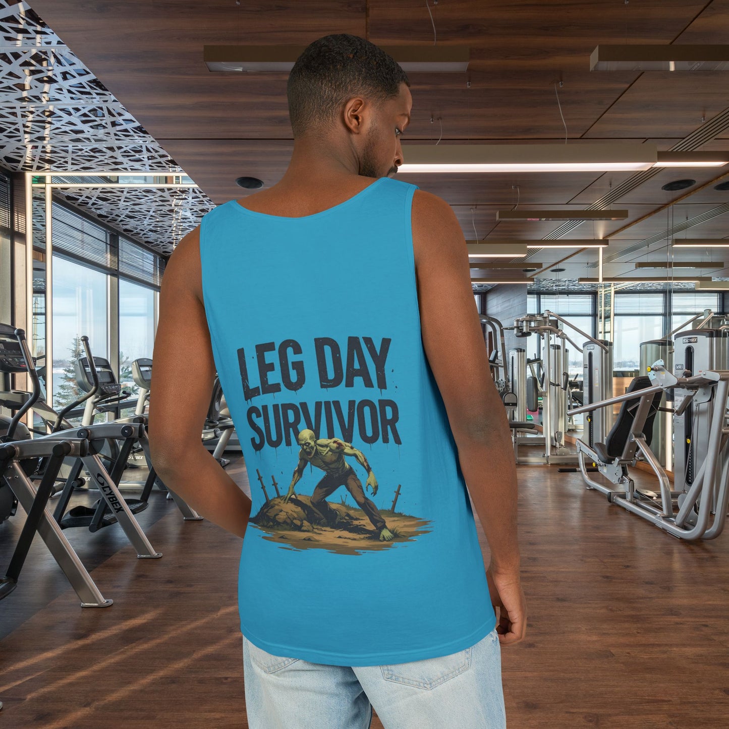 Leg Day Survivor Tank Top - Unisex Fitness Apparel, Gym Gear, Workout Clothing, Workout Gift, Funny Fitness Tee