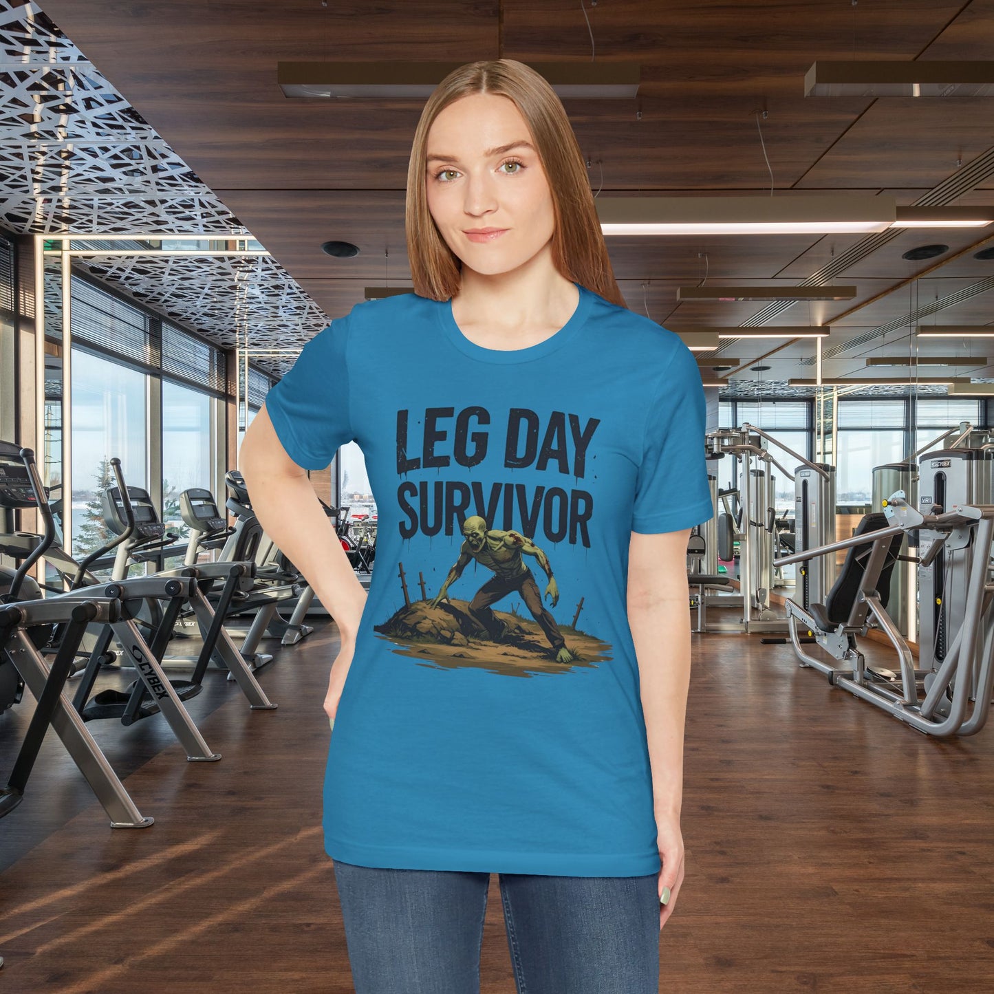 Leg Day Survivor Tee, Fitness Shirt, Workout Apparel, Gym Gift, Unisex Graphic Tee