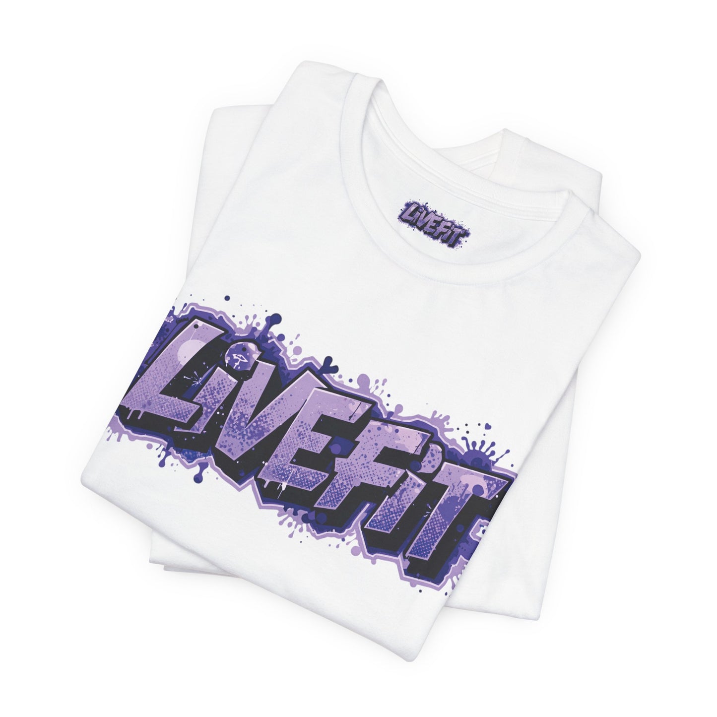 Live Fit Unisex Tee - Fitness Shirt - Motivational Graphic Tee - Workout Apparel - Casual Wear - Gift for Gym Lovers - Active Lifestyle -