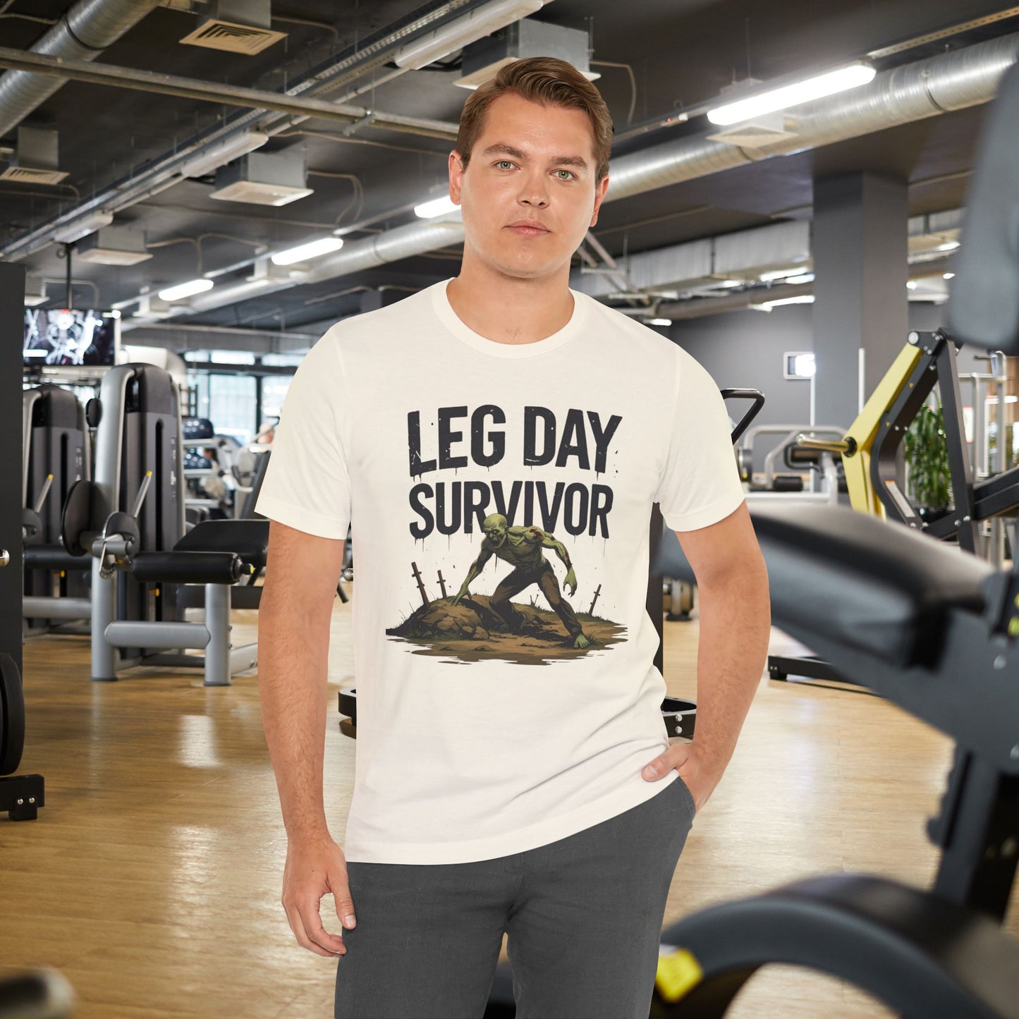Leg Day Survivor Tee, Fitness Shirt, Workout Apparel, Gym Gift, Unisex Graphic Tee