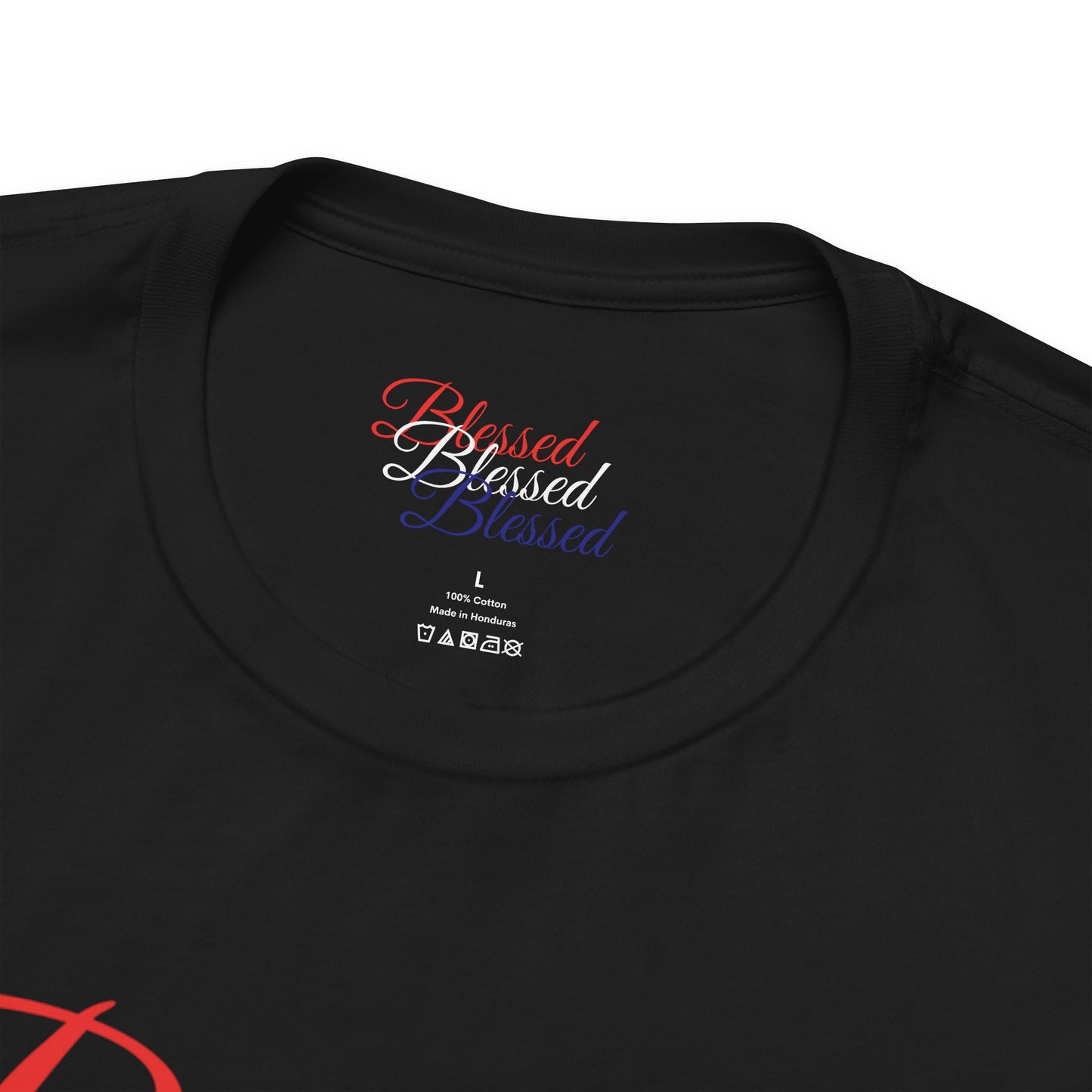 Red White Blue Blessed Design Unisex Tee