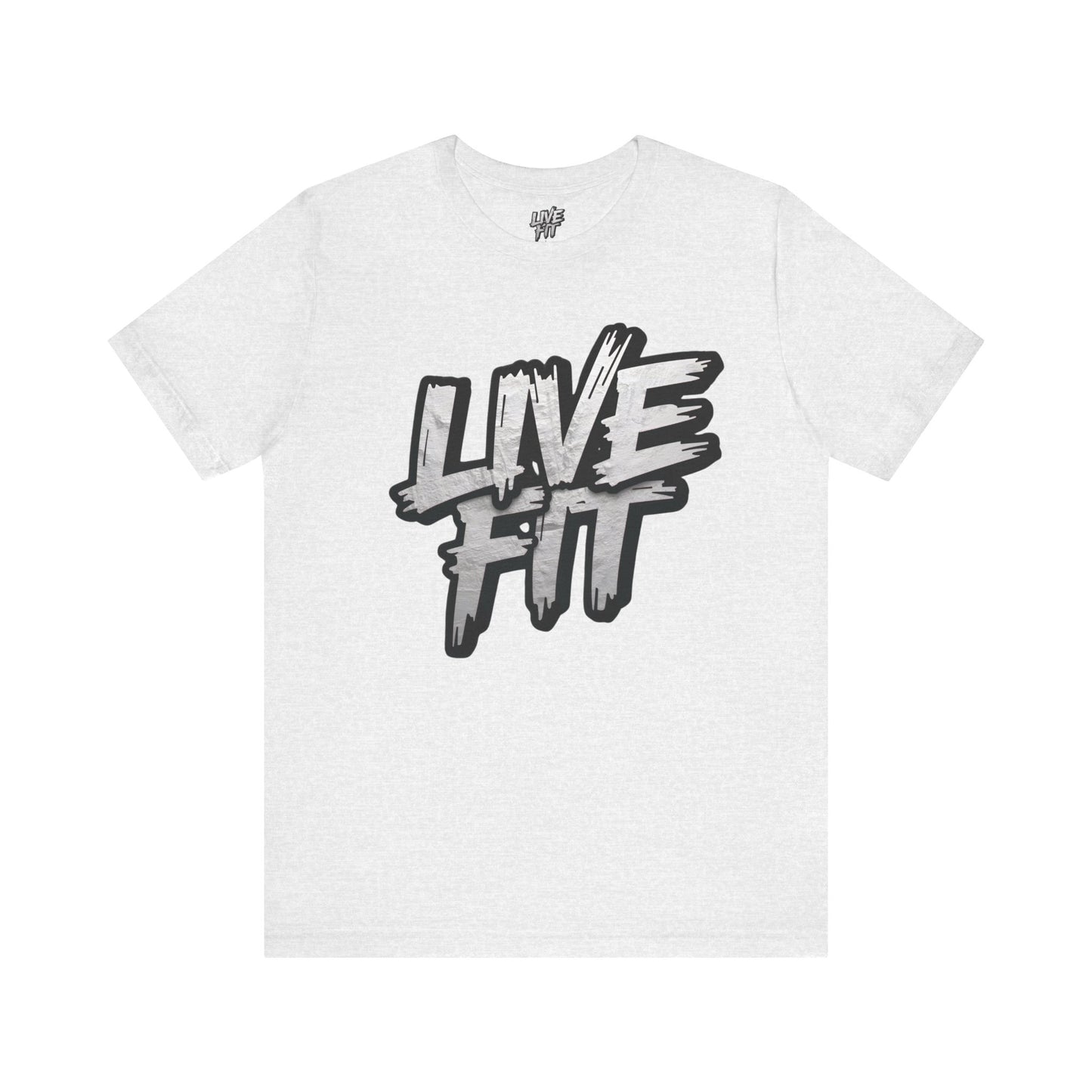 LIVE FIT Unisex Jersey Tee - Fitness Shirt - XS - 4XL - Workout Apparel - Motivational T-Shirt - Casual Wear - Gift for Fitness Enthusiasts
