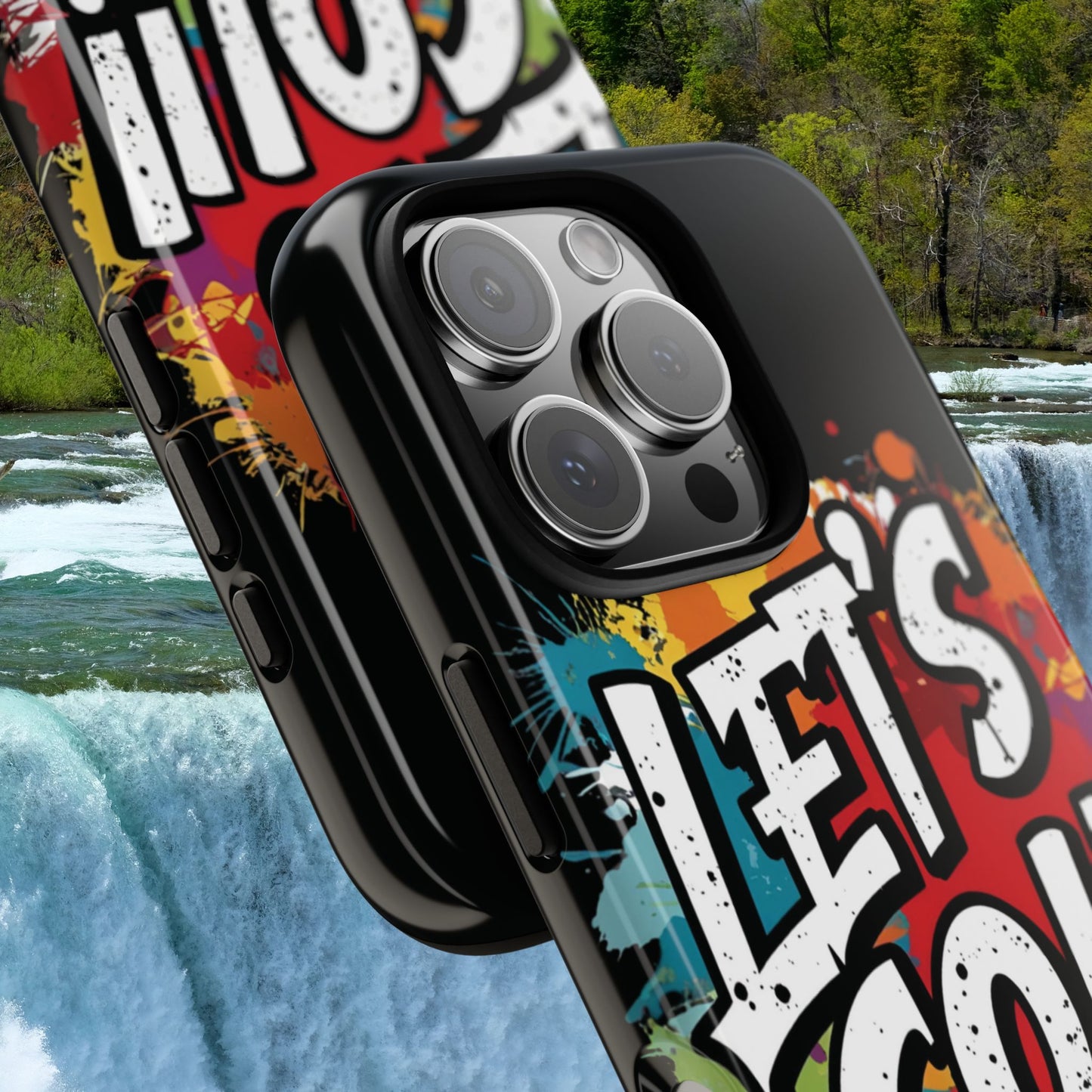 π₯Phone Case π₯ Colorful π₯ Let's Go! π₯ Tough Phone Case π₯ Vibrant Design π₯ iPhones 15 & 16 π₯ Birthday Gift π₯