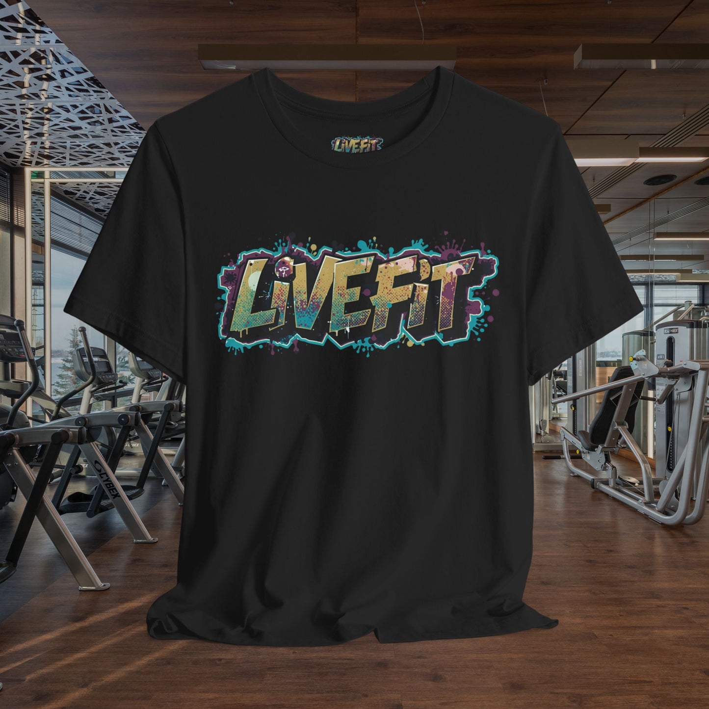 LIVE FIT Graphic Fitness Tee - Motivational Workout Apparel