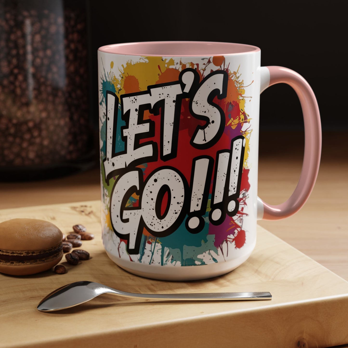 💥Vibrant 💥 Motivational 💥 Ceramic 💥 Coffee Mug 💥 Let's Go! 💥 Never or Now💥 Sizes 11oz 15oz💥 8 Different Colors To Choose From💥