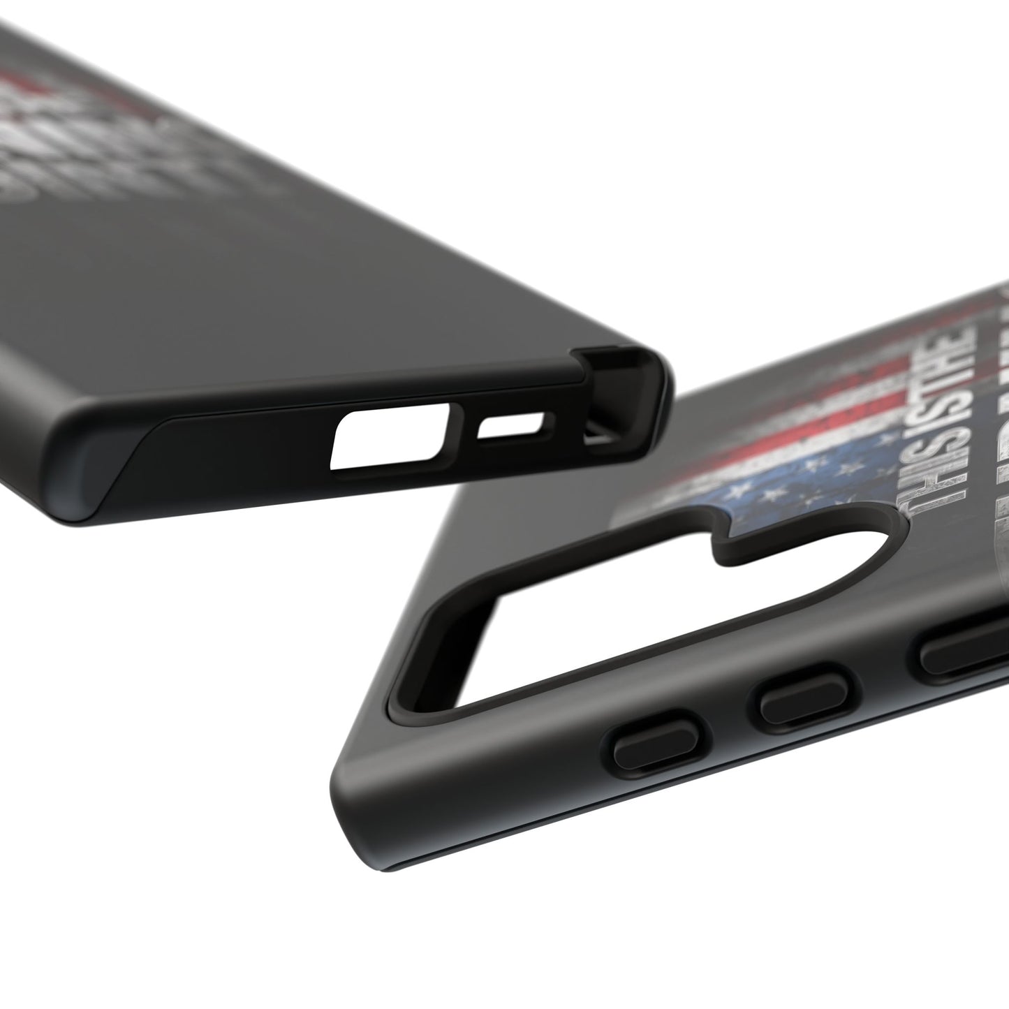 Stunning Patriotic Protective Cell Phone Case - Charlie Kirk - This Is The Turning Point! - Red White Blue - Beautiful American Flag Backdrop Design - Perfect Gift for Everyday Use, Durable Cover, Stylish Protection