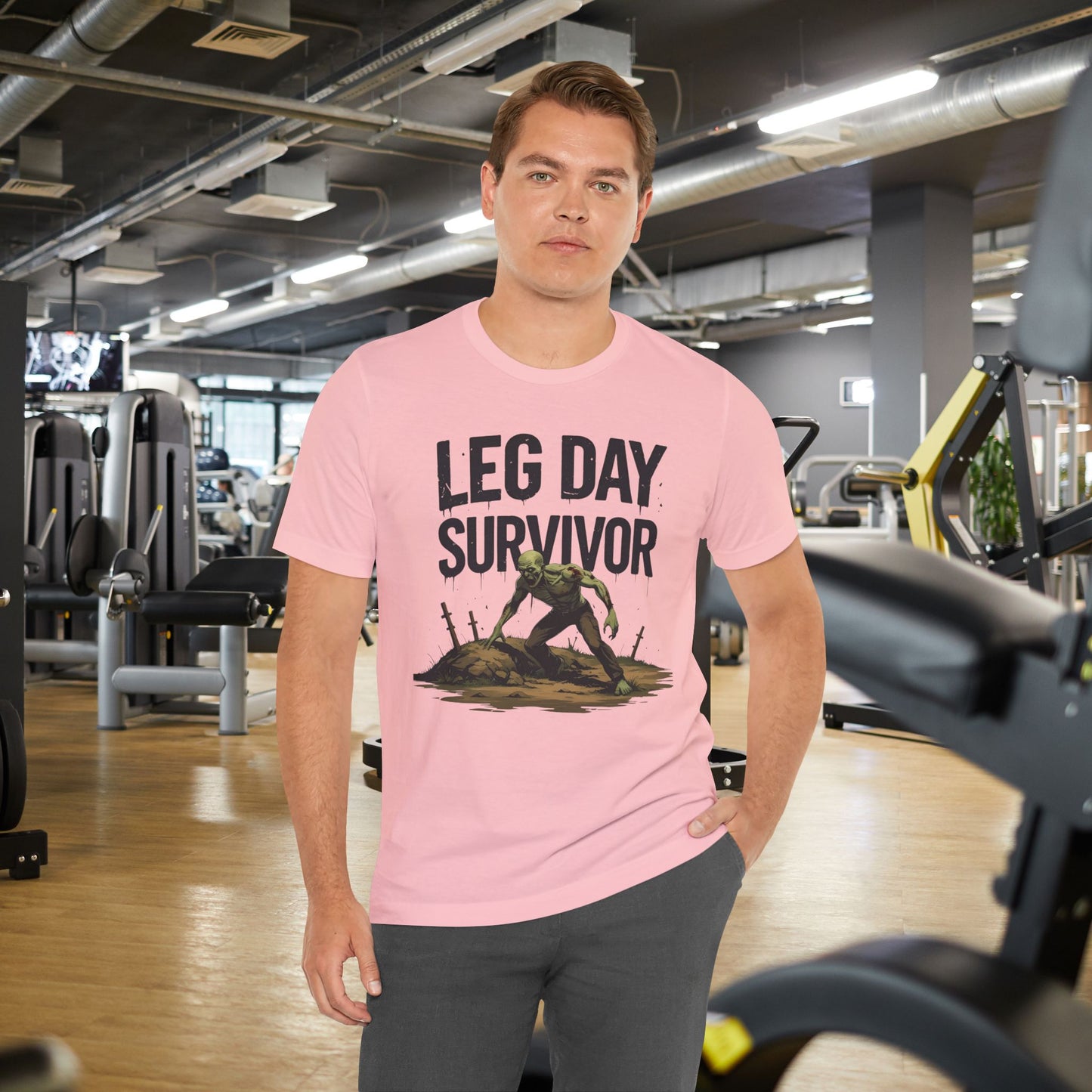 Leg Day Survivor Tee, Fitness Shirt, Workout Apparel, Gym Gift, Unisex Graphic Tee
