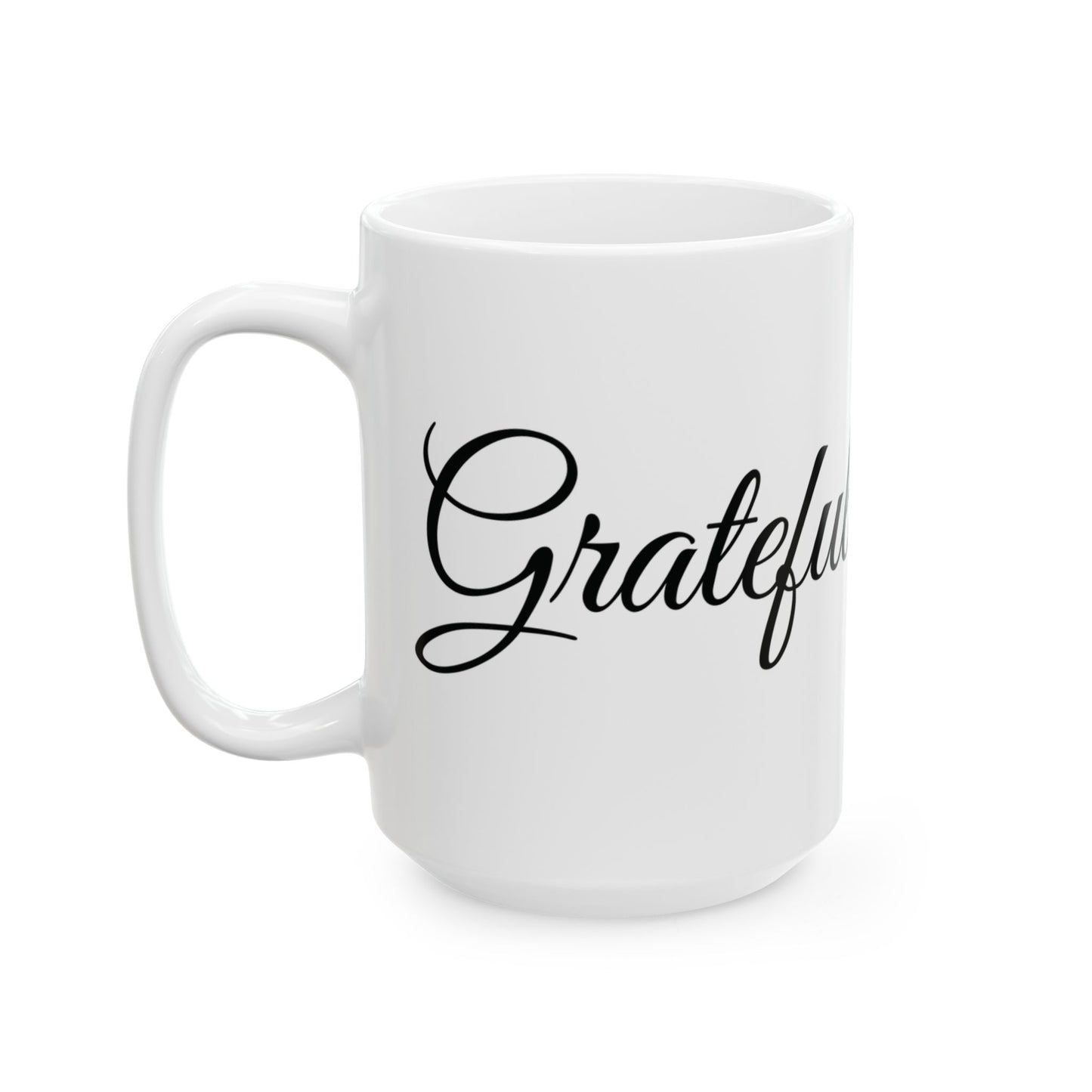 Grateful Graphic Mug - Perfect Gift for Thanksgiving or any holiday or special occasion - Inspirational Coffee Mug - Thanksgiving Decor - Holiday Celebration Gift - Appreciation Gift - Christmas Gift -