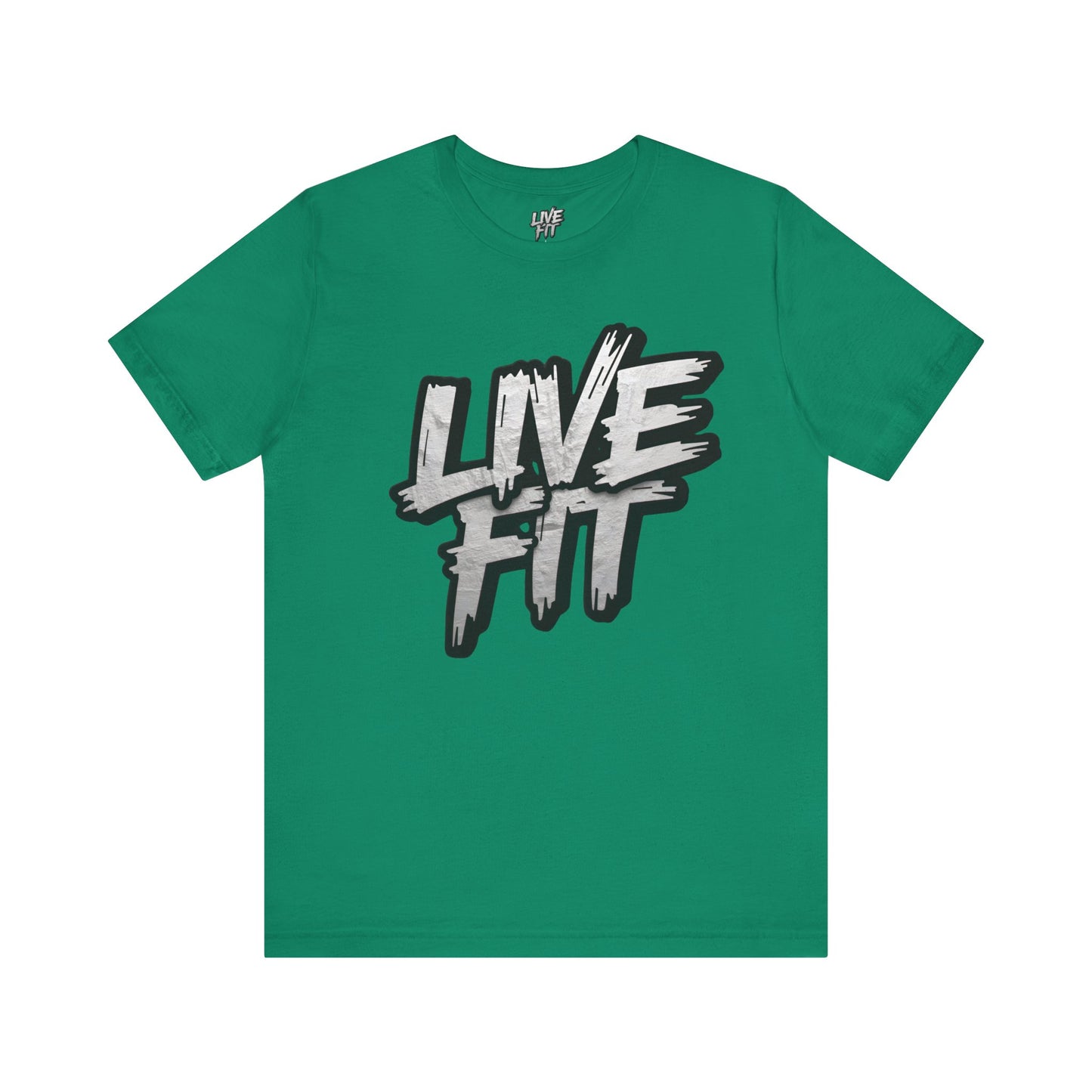 LIVE FIT Unisex Jersey Tee - Fitness Shirt - XS - 4XL - Workout Apparel - Motivational T-Shirt - Casual Wear - Gift for Fitness Enthusiasts