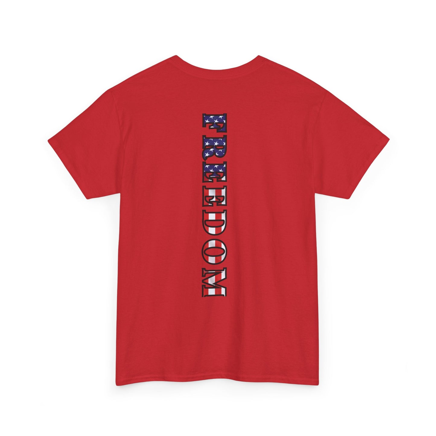 Freedom Patriotic T-Shirt - Red White Blue - American Flag Tee - Unisex S-5XL