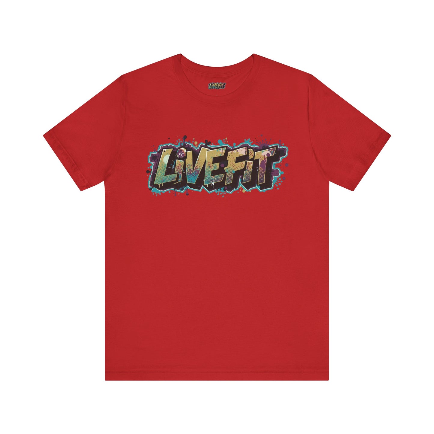 LIVE FIT Graphic Fitness Tee - Motivational Workout Apparel