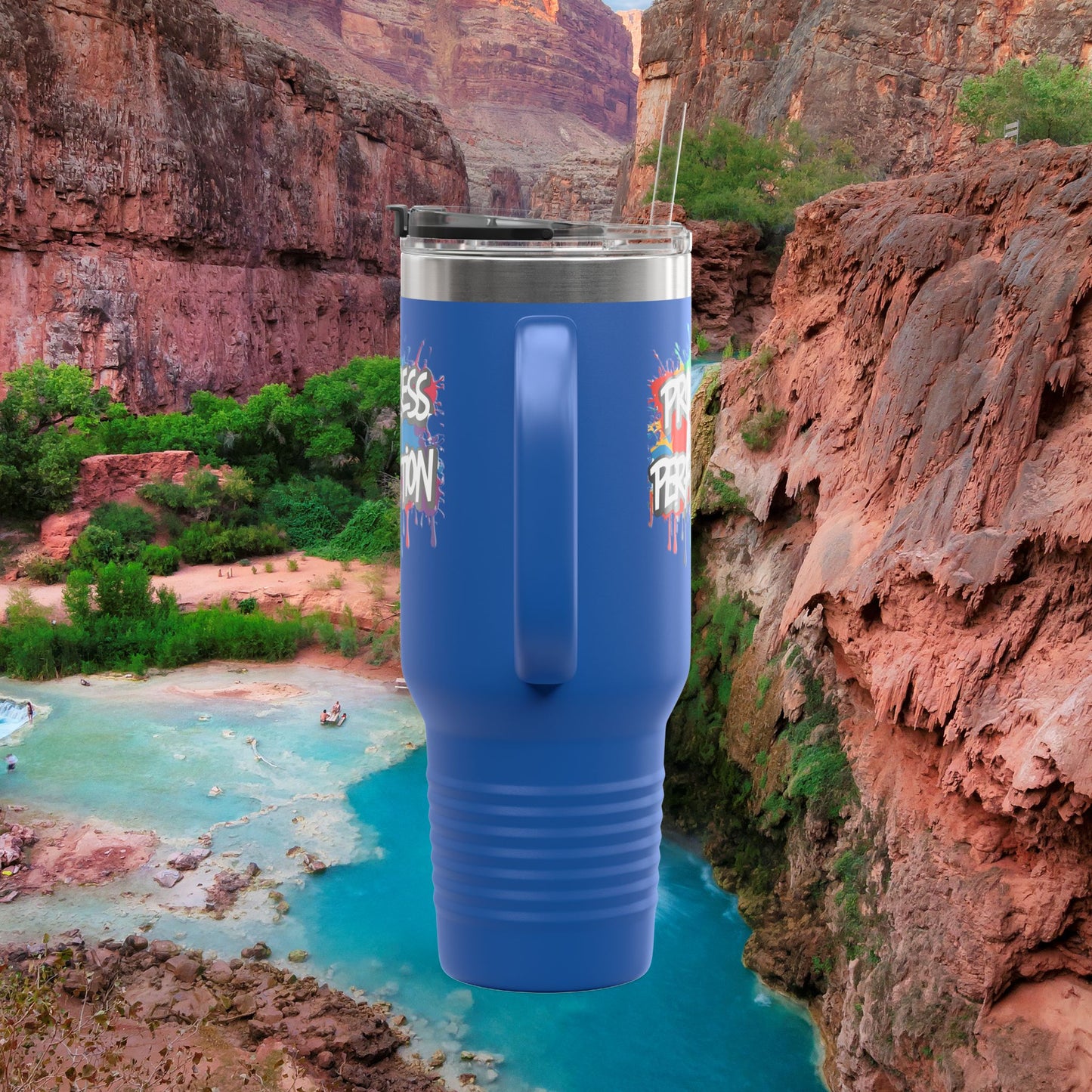 💥Inspirational 💥 Vibrant 💥 Durable 💥 Stainless Steel 💥 Insulated 💥 Travel Mug-Tumbler 💥 40oz 💥 Leak-Proof Lid 💥 8 Different Colors To Choose From 💥 Motivation On The Move 💥