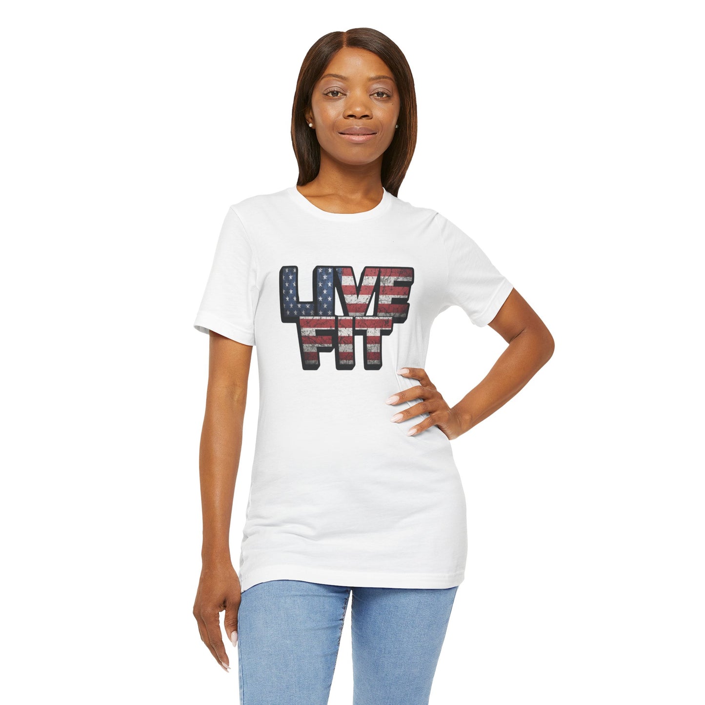 Unisex Graphic Tee - Patriotic Tee - American Flag - Red White Blue - Fitness Shirt - Workout Top - Casual Apparel for Independence Day - XS-4XL -