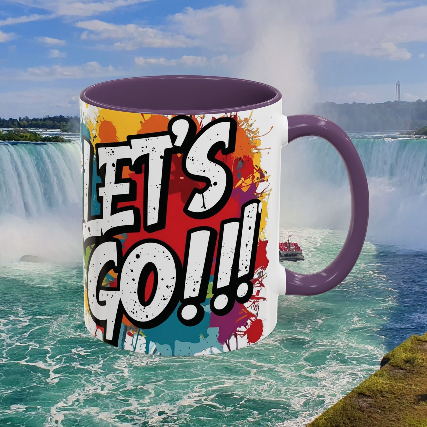 💥Vibrant 💥 Motivational 💥 Ceramic 💥 Coffee Mug 💥 Let's Go! 💥 Never or Now💥 Sizes 11oz 15oz💥 8 Different Colors To Choose From💥