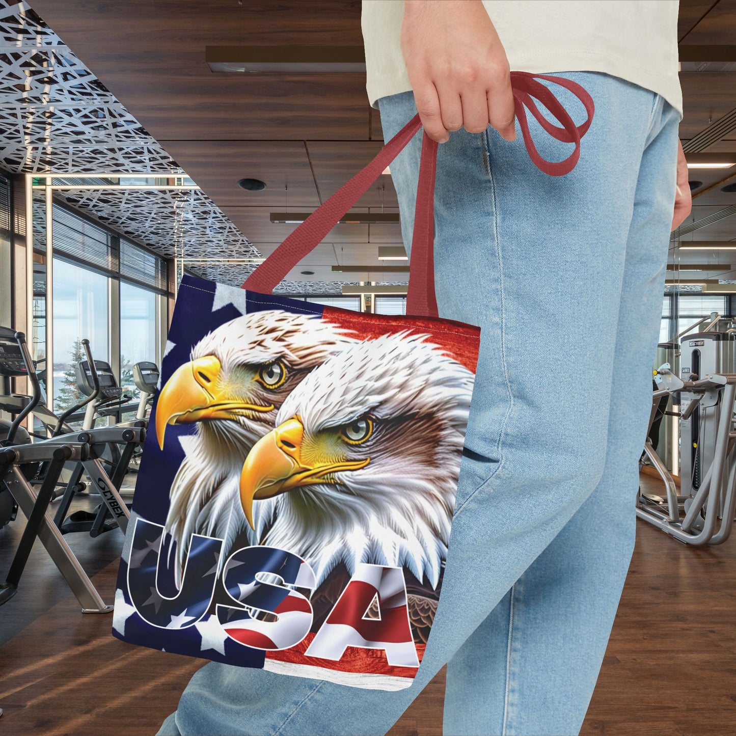 ๐บ๐ธ Patriotic ๐บ๐ธ USA ๐บ๐ธ Bald Eagles ๐บ๐ธ Tote Bag ๐บ๐ธ All Over Print ๐บ๐ธ American Flag Design ๐บ๐ธ Five Different Handle Colors ๐บ๐ธ Red ๐บ๐ธ Navy ๐บ๐ธ Black ๐บ๐ธ Beige ๐บ๐ธ White