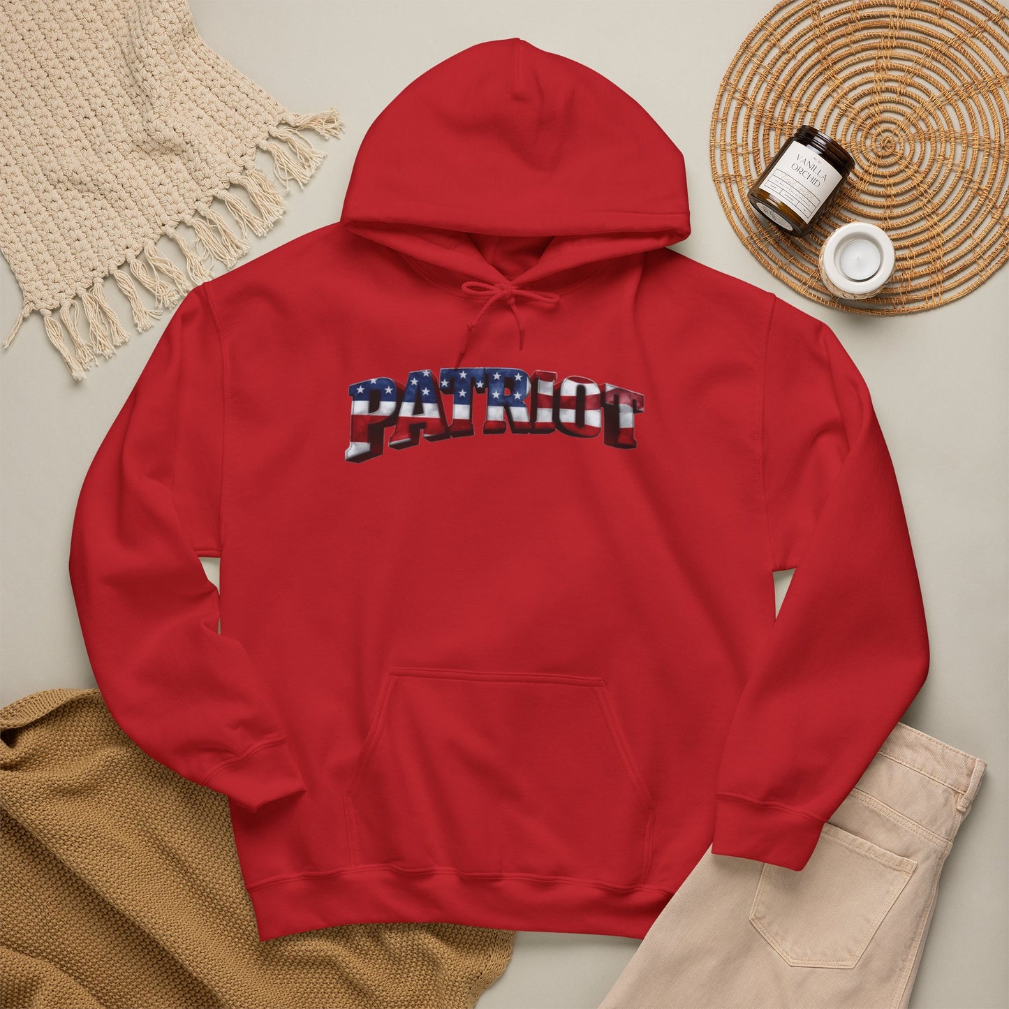 Patriot Hoodie — USA Flag Graphic Pullover Sweatshirt | LIVE FIT - Patriot Fit Life