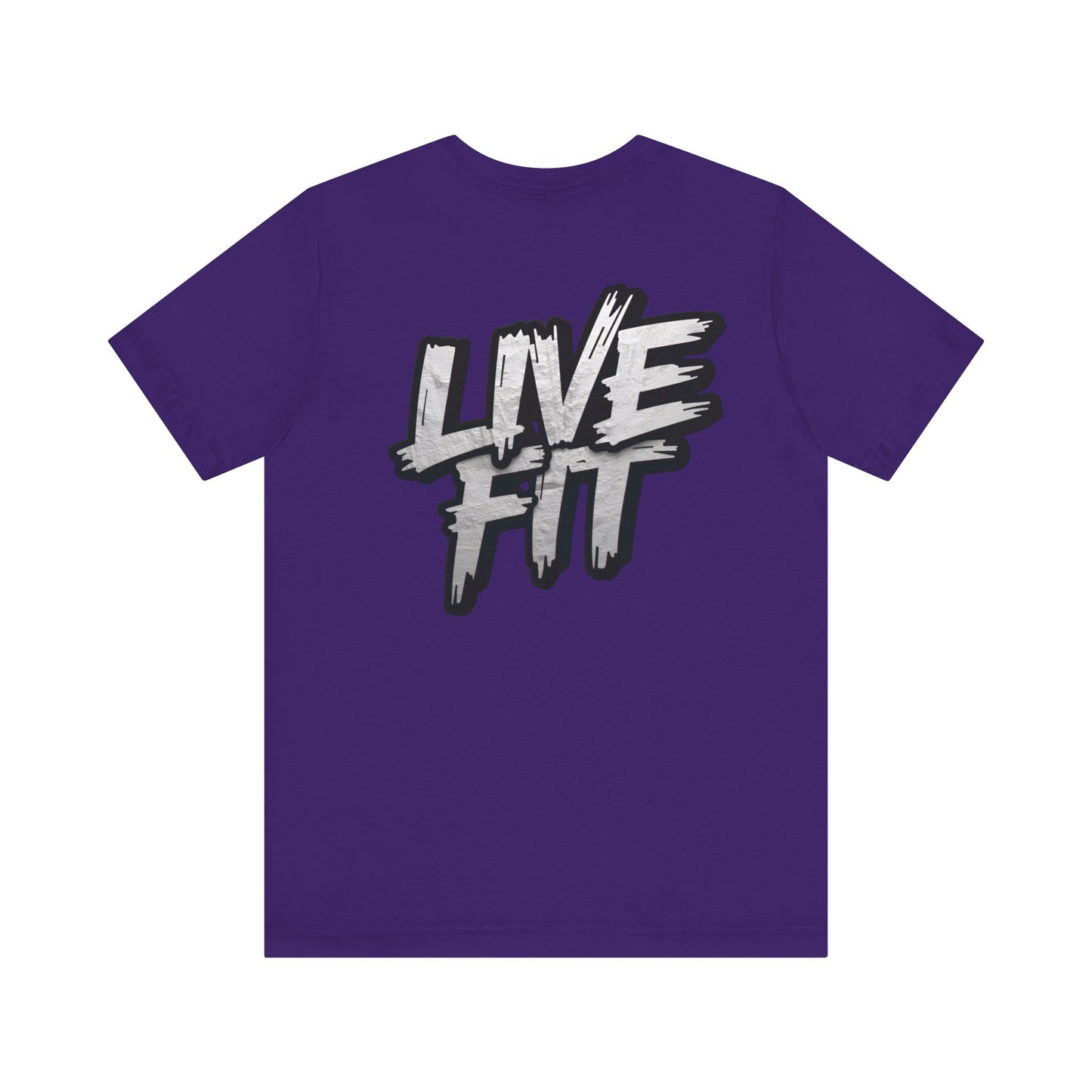 LIVE FIT Unisex Jersey Tee - Fitness Shirt - XS - 4XL - Workout Apparel - Motivational T-Shirt - Casual Wear - Gift for Fitness Enthusiasts
