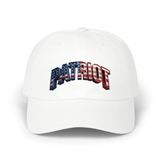 Patriot Fit Life Dad Cap - 3D Arched American Flag 'PATRIOT' Graphic | Adjustable One Size