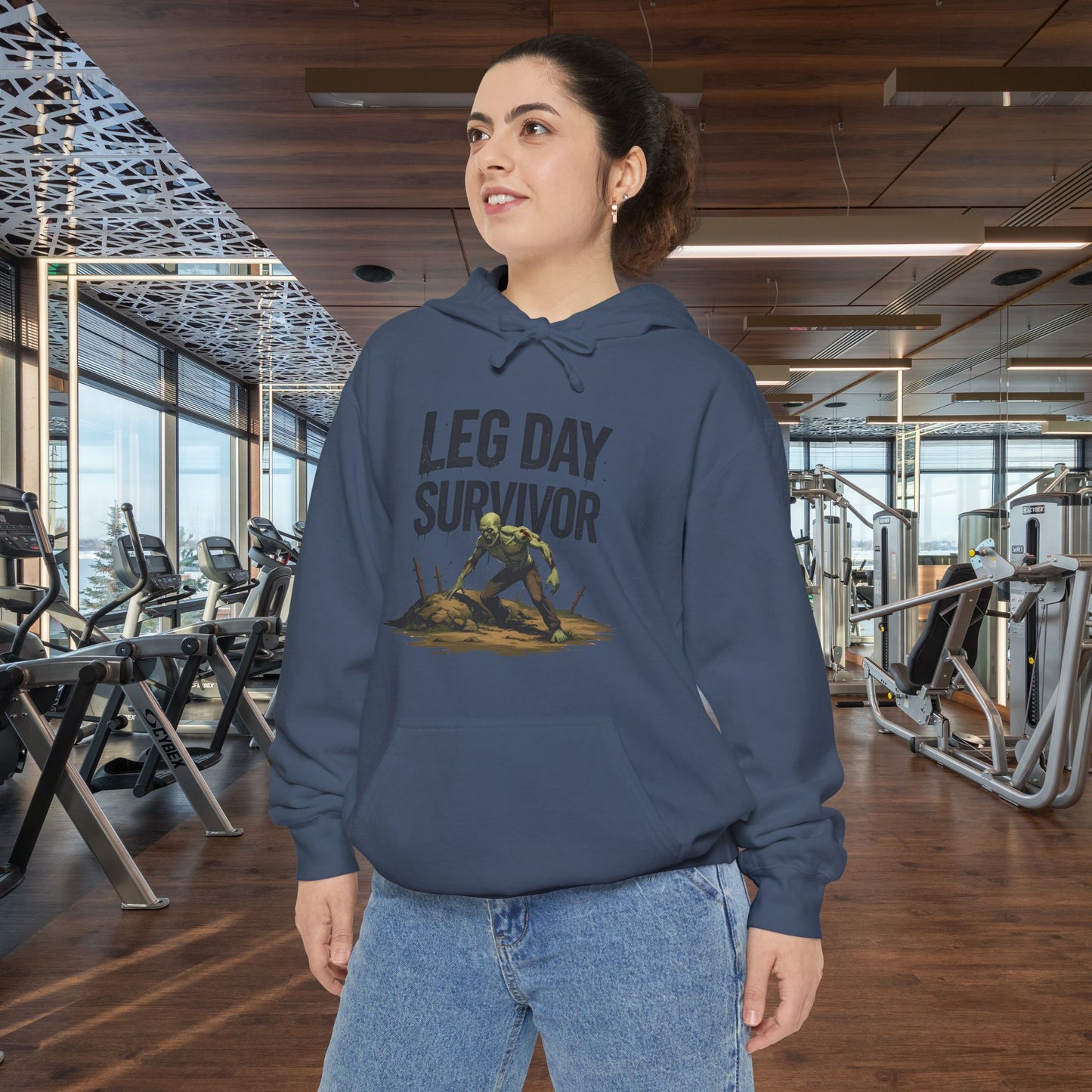 Leg Day Survivor Hoodie, Unisex Fitness Apparel, Gym Lover Gift, Workout Hoodie, Funny T-Shirt Alternative