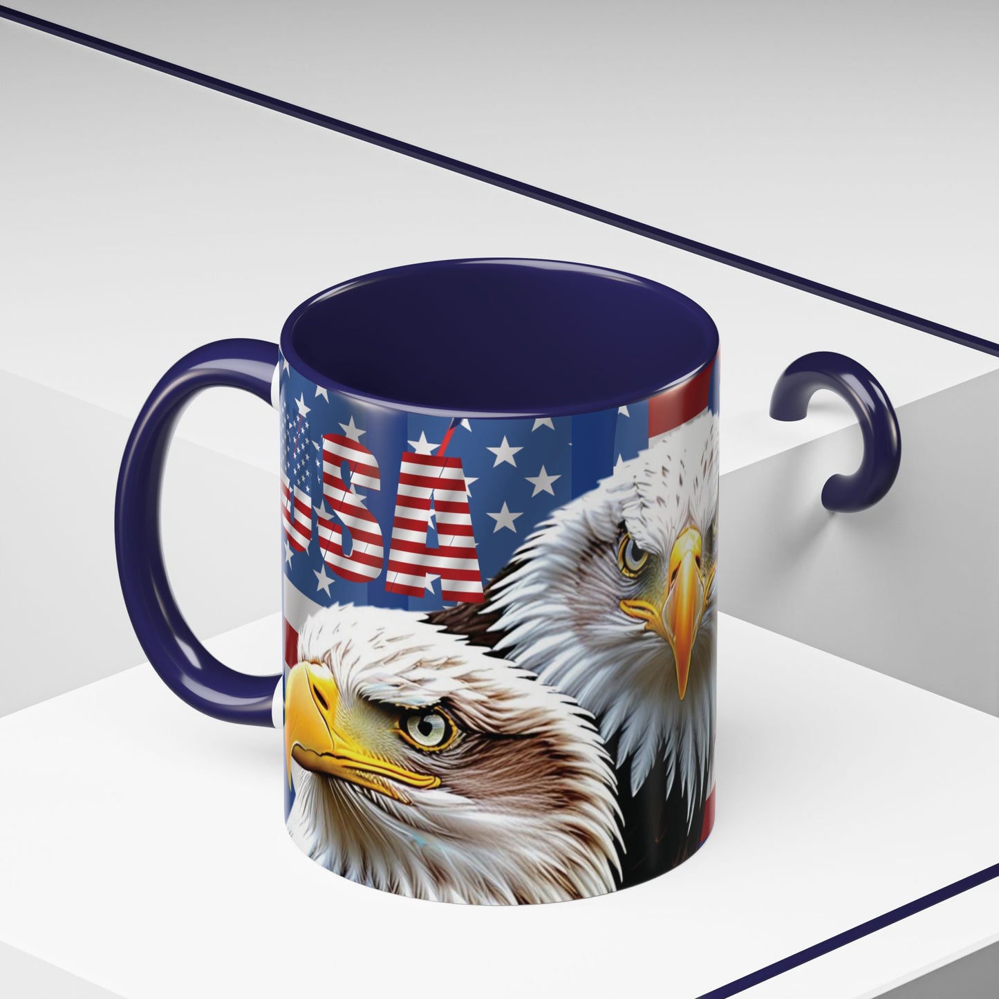 πΊπΈ Eye-Catching πΊπΈ Patriotic πΊπΈ Bald Eagle πΊπΈ Red White & Blue πΊπΈ USA πΊπΈ Accent Coffee Mug πΊπΈπΊπΈ 11oz & πΊπΈ 15oz πΊπΈ Sizes πΊπΈ 8 Color Options πΊπΈ Red πΊπΈ Black πΊπΈ Light Blue πΊπΈ Yellow πΊπΈ Orange πΊπΈ Navy πΊπΈ Pink πΊπΈ Purple