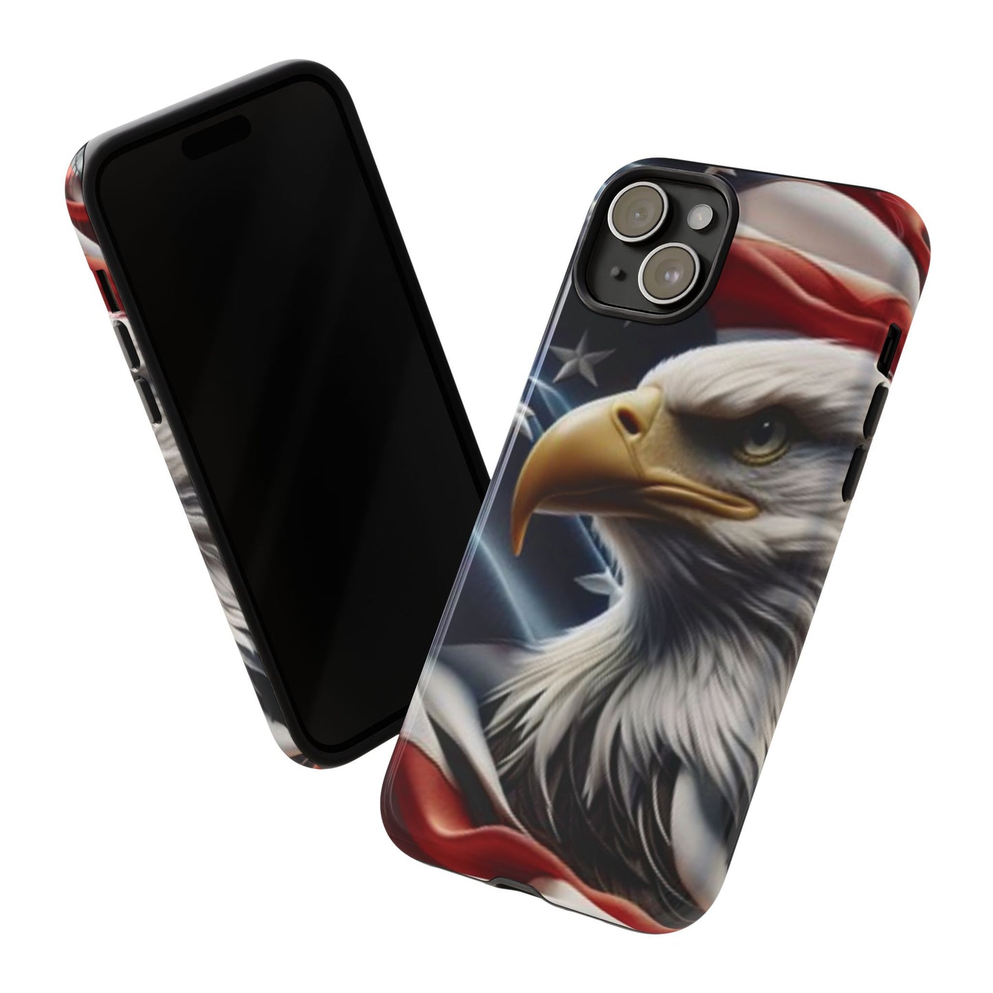 Patriotic Eagle Phone Case | Tough Cases for Nature Lovers, Gift for Veterans, Independence Day, Memorial Day