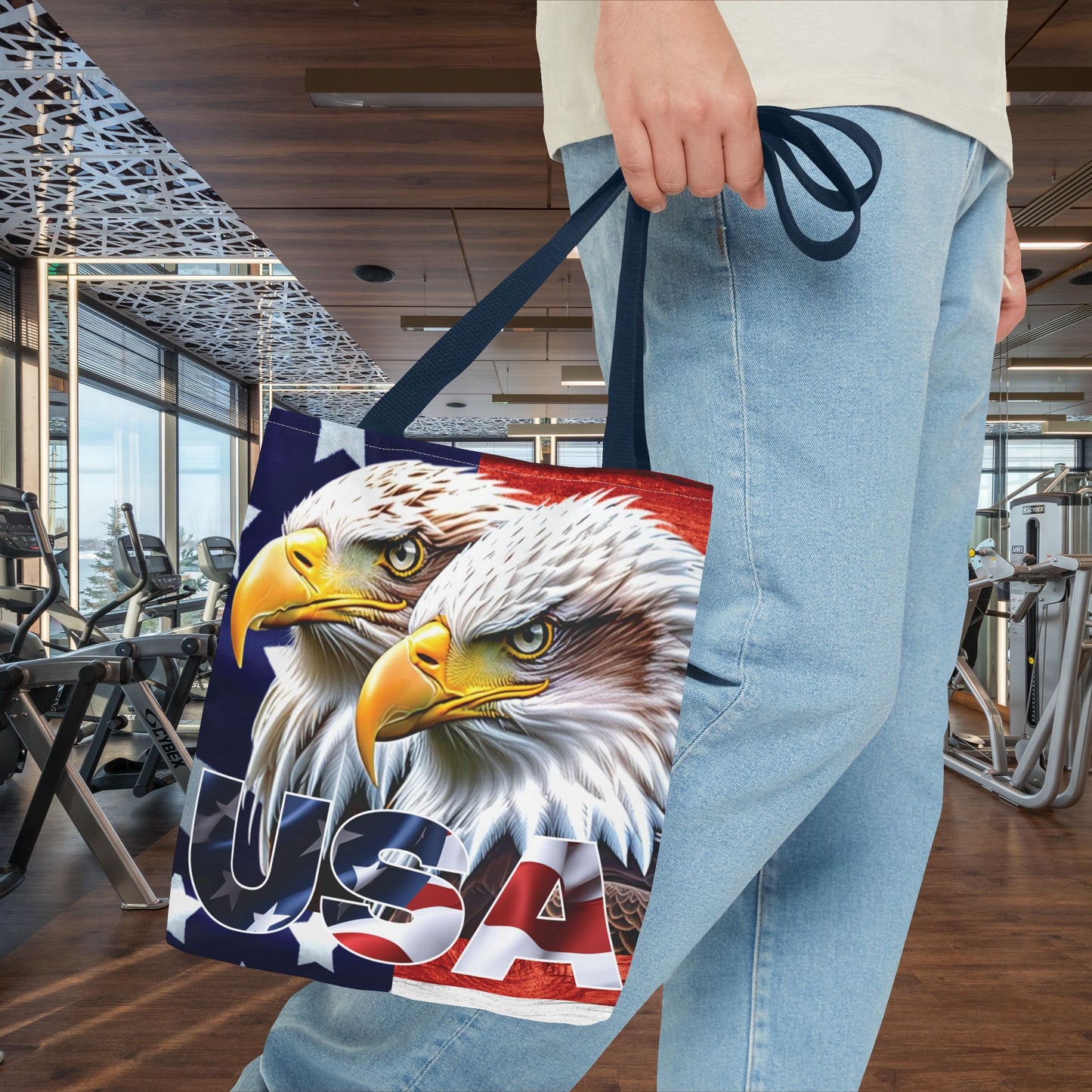 ๐บ๐ธ Patriotic ๐บ๐ธ USA ๐บ๐ธ Bald Eagles ๐บ๐ธ Tote Bag ๐บ๐ธ All Over Print ๐บ๐ธ American Flag Design ๐บ๐ธ Five Different Handle Colors ๐บ๐ธ Red ๐บ๐ธ Navy ๐บ๐ธ Black ๐บ๐ธ Beige ๐บ๐ธ White