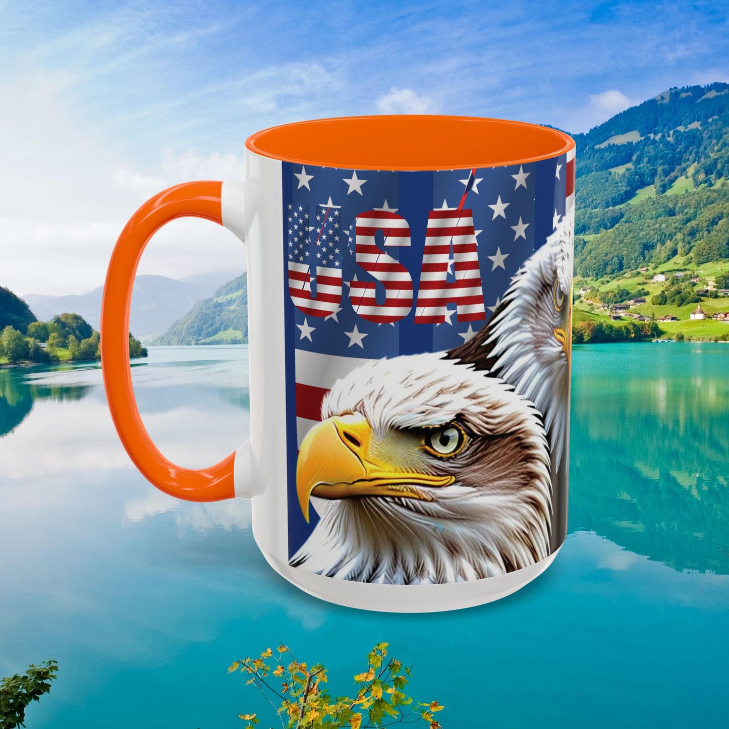 πΊπΈ Eye-Catching πΊπΈ Patriotic πΊπΈ Bald Eagle πΊπΈ Red White & Blue πΊπΈ USA πΊπΈ Accent Coffee Mug πΊπΈπΊπΈ 11oz & πΊπΈ 15oz πΊπΈ Sizes πΊπΈ 8 Color Options πΊπΈ Red πΊπΈ Black πΊπΈ Light Blue πΊπΈ Yellow πΊπΈ Orange πΊπΈ Navy πΊπΈ Pink πΊπΈ Purple