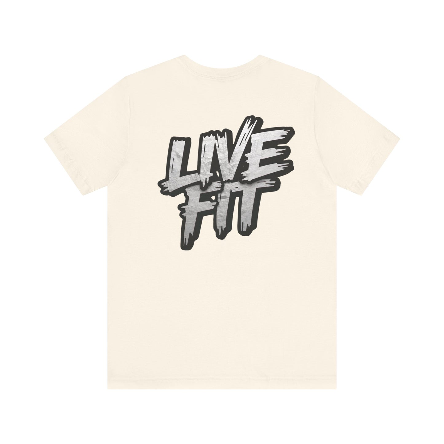 LIVE FIT Unisex Jersey Tee - Fitness Shirt - XS - 4XL - Workout Apparel - Motivational T-Shirt - Casual Wear - Gift for Fitness Enthusiasts