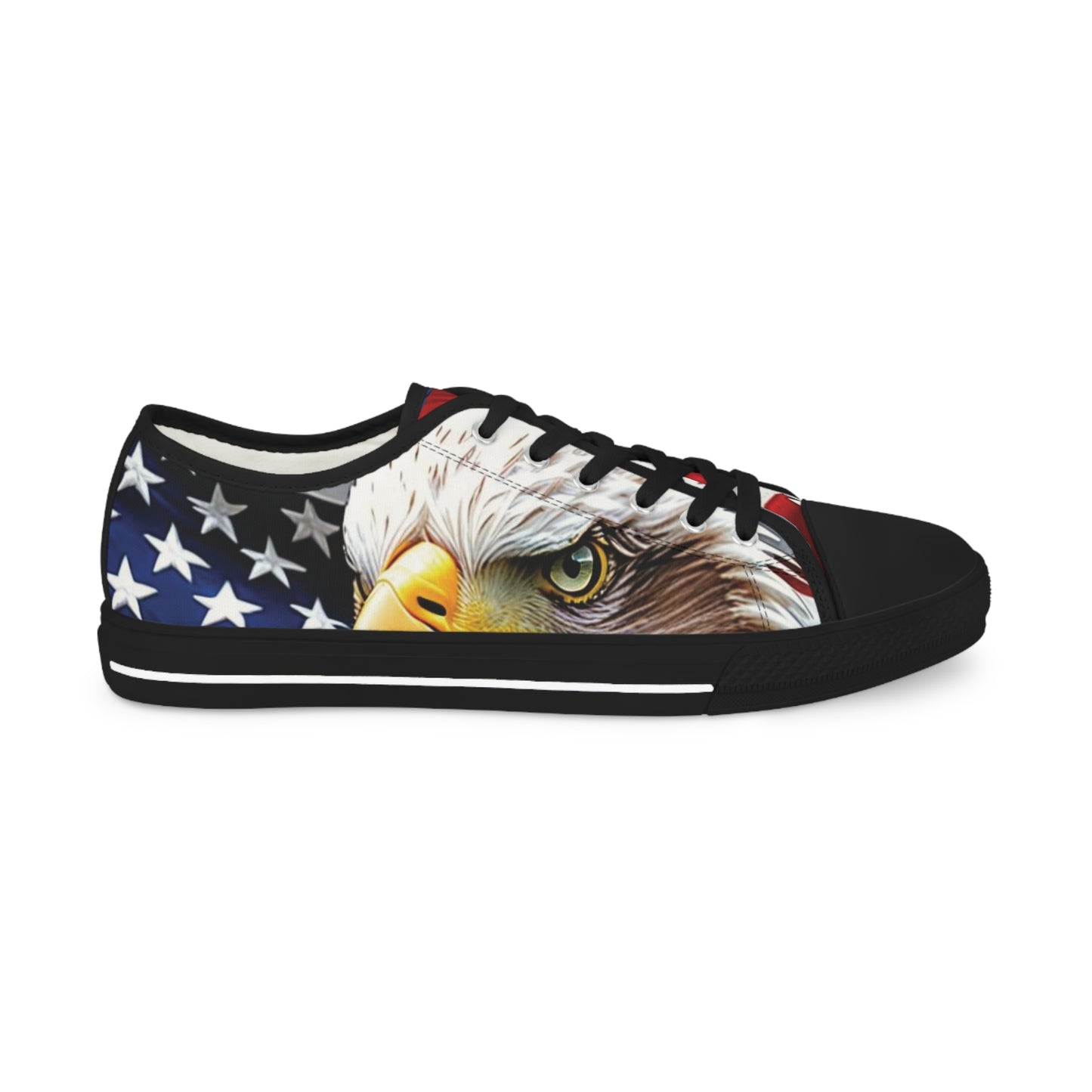 Unisex Sneakers - USA American Flag Patriotic Bald Eagle Design