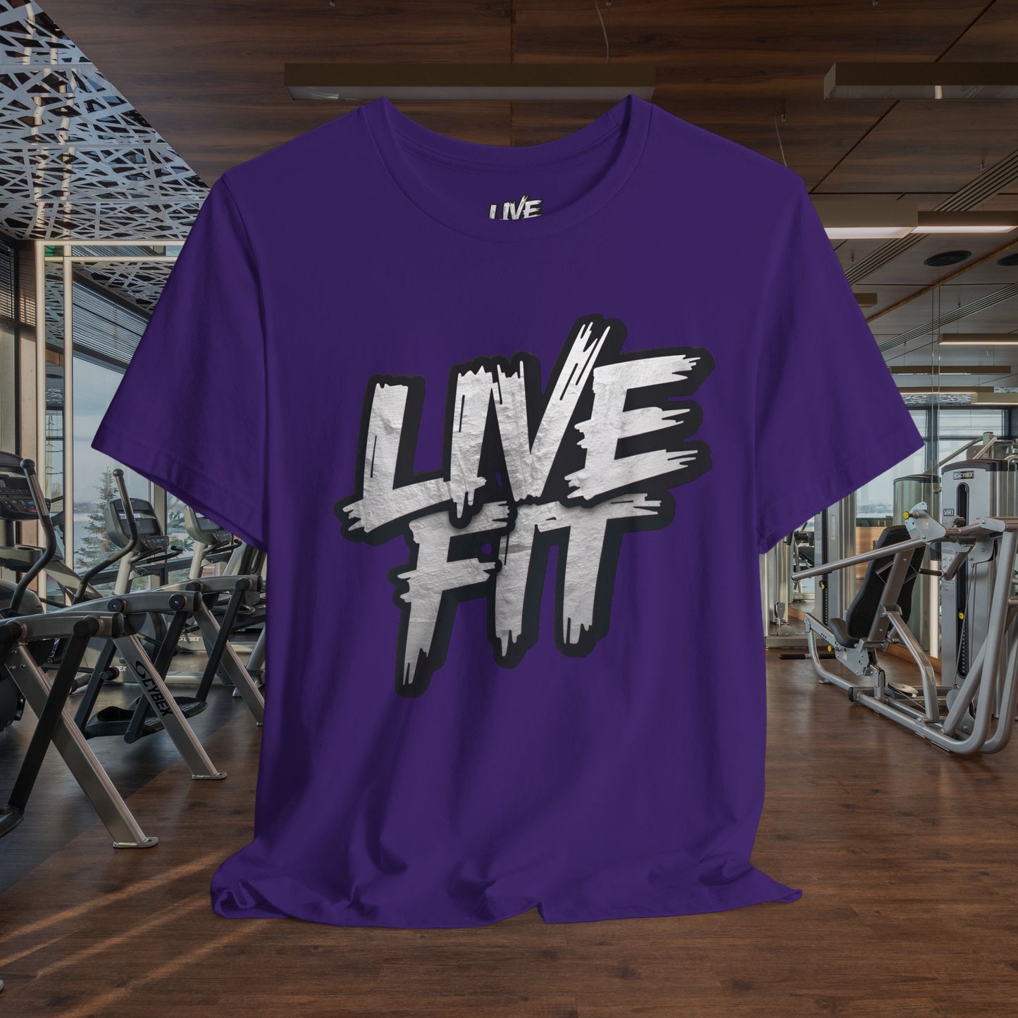 LIVE FIT Unisex Jersey Tee - Fitness Shirt - XS - 4XL - Workout Apparel - Motivational T-Shirt - Casual Wear - Gift for Fitness Enthusiasts