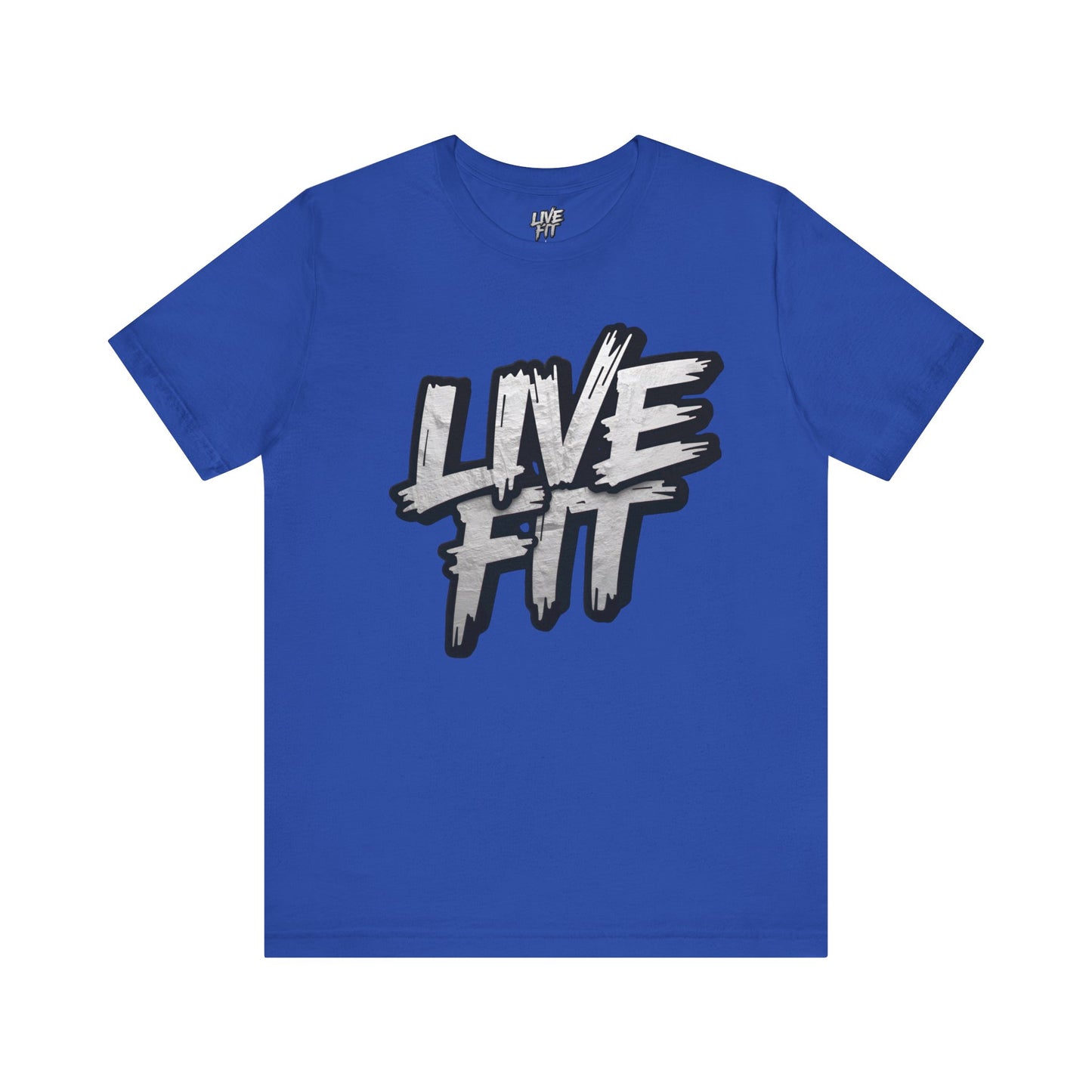 LIVE FIT Unisex Jersey Tee - Fitness Shirt - XS - 4XL - Workout Apparel - Motivational T-Shirt - Casual Wear - Gift for Fitness Enthusiasts