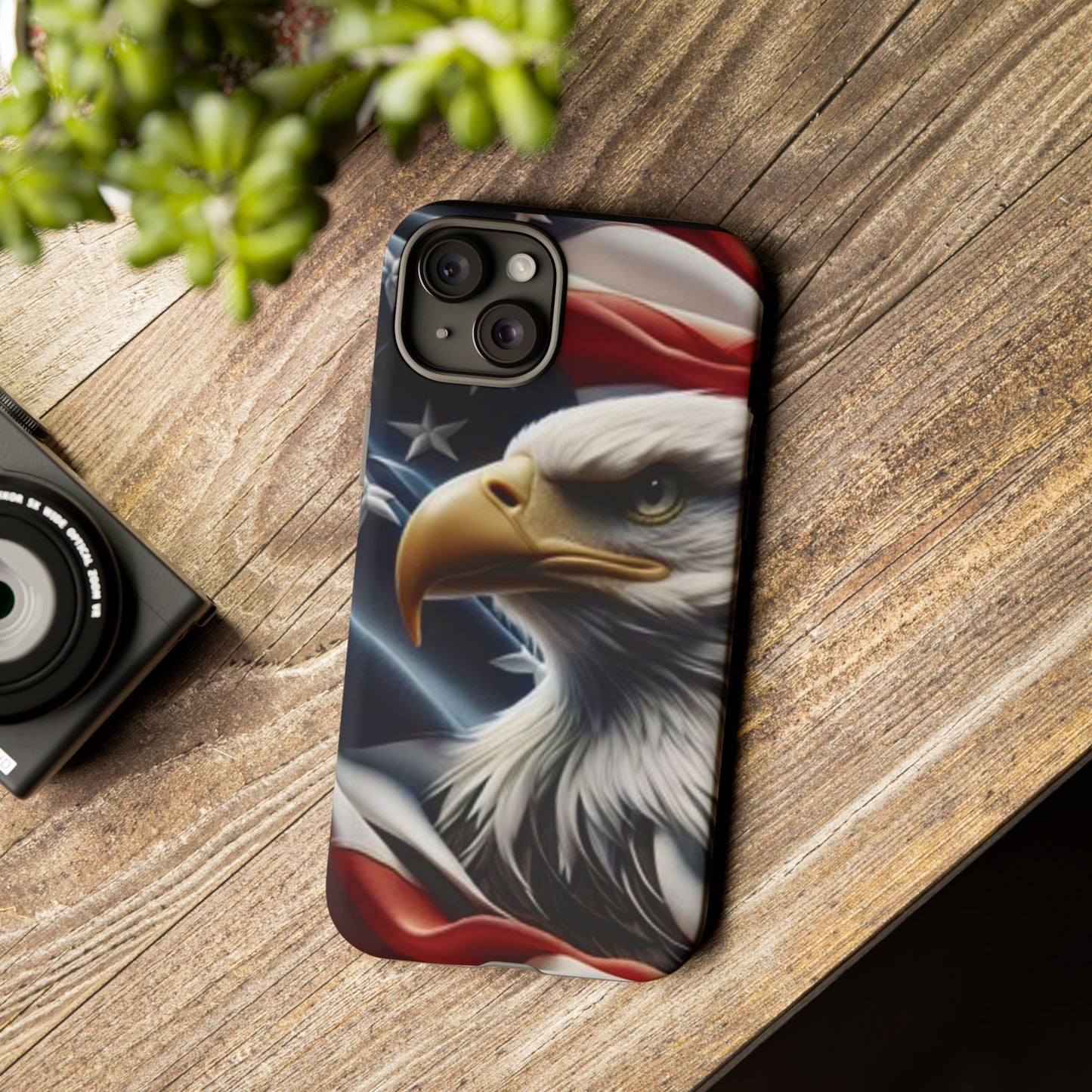 Patriotic Eagle Phone Case | Tough Cases for Nature Lovers, Gift for Veterans, Independence Day, Memorial Day